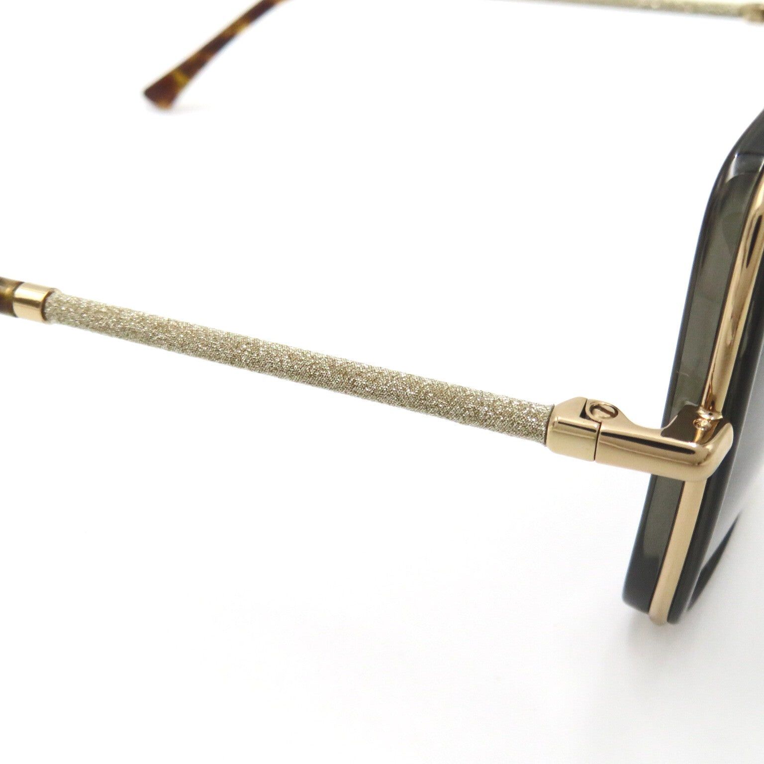 Jimmy Choo Jimmy Choo Sunglasses Stainless Steel Brown Gold Grey Smoke Lenses Size ONE SIZE - 6 Thumbnail