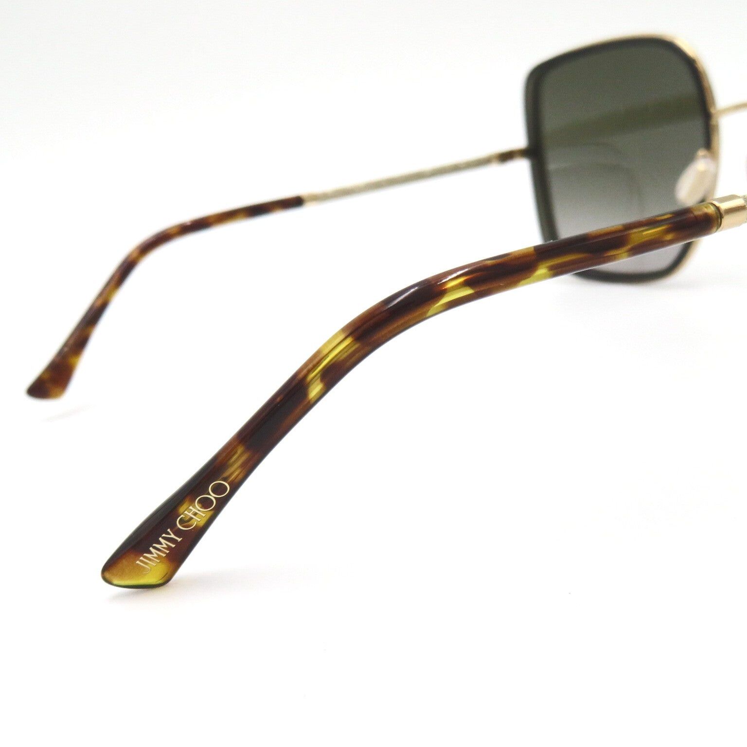 Jimmy Choo Jimmy Choo Sunglasses Stainless Steel Brown Gold Grey Smoke Lenses Size ONE SIZE - 5 Thumbnail