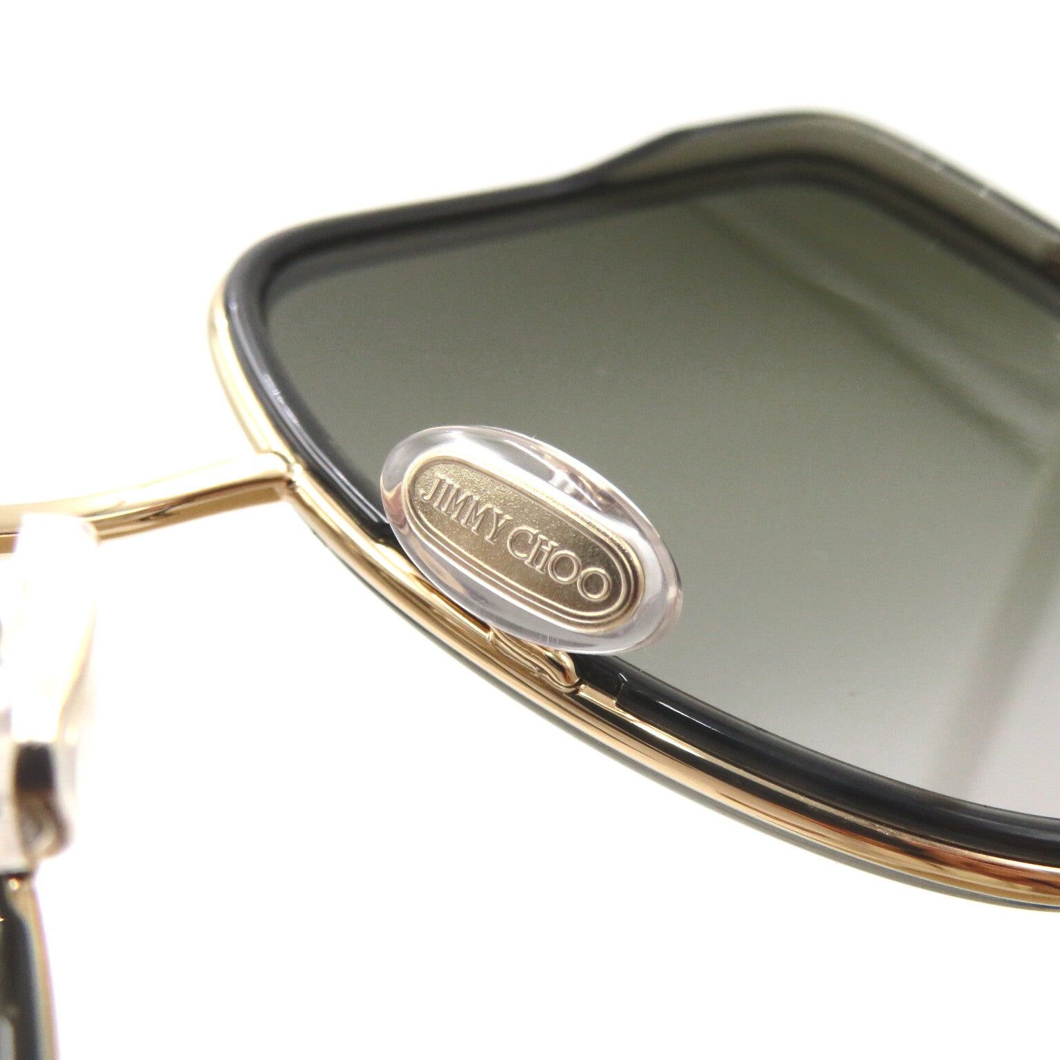 Jimmy Choo Jimmy Choo Sunglasses Stainless Steel Brown Gold Grey Smoke Lenses Size ONE SIZE - 9 Thumbnail