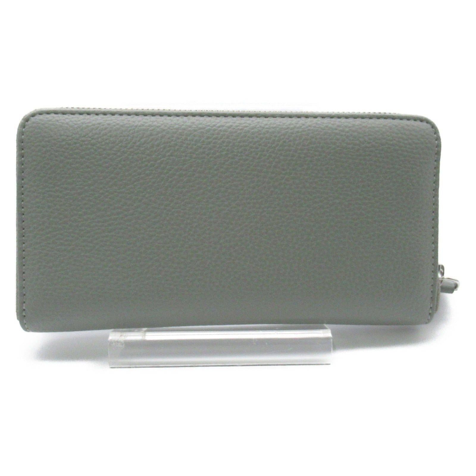 Vivienne Westwood Vivienne Westwood Round Wallet Zipper Long Leather Grain Green Pearl Size ONE SIZE - 2 Thumbnail