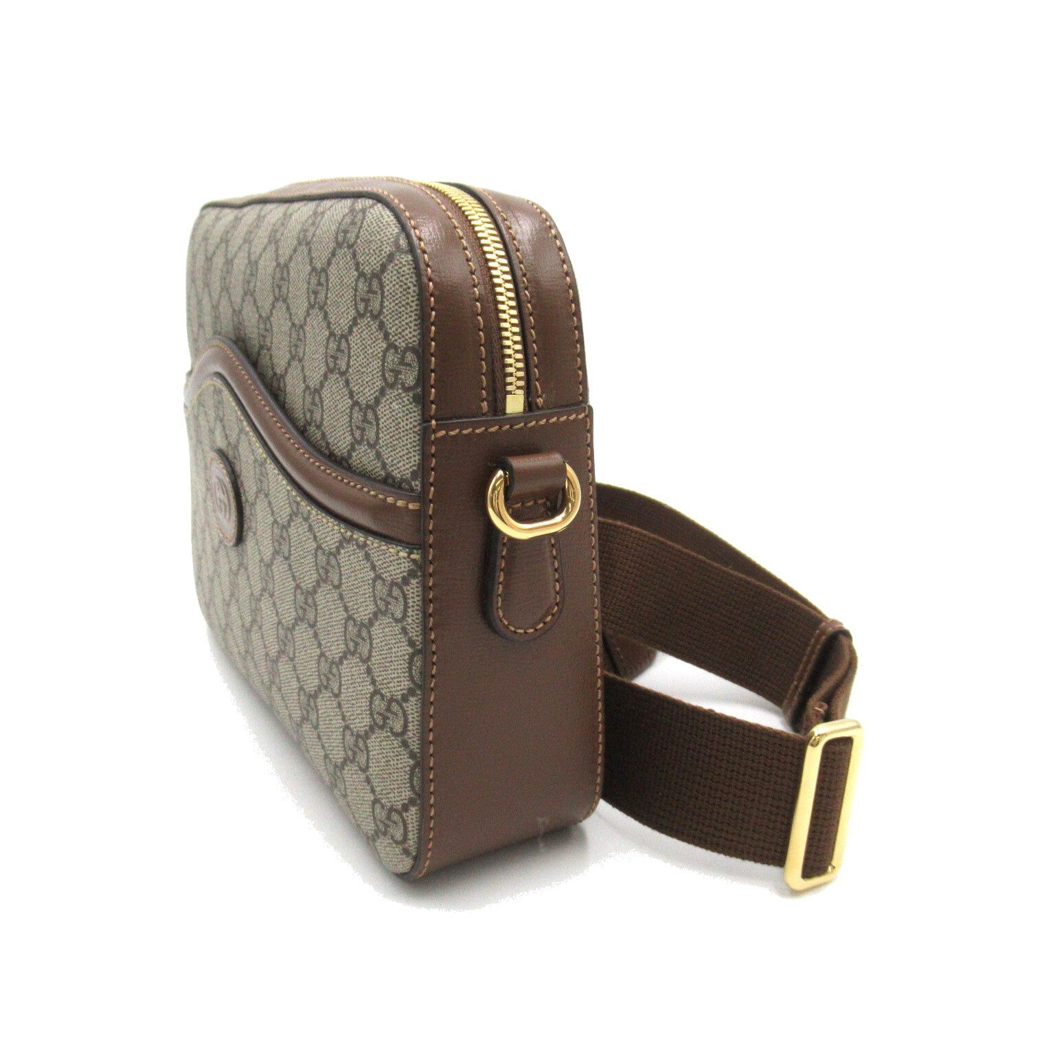 Gucci Gucci Gg Supreme Interlocking G Shoulder Bag Coated Canvas Brown Size ONE SIZE - 3 Thumbnail