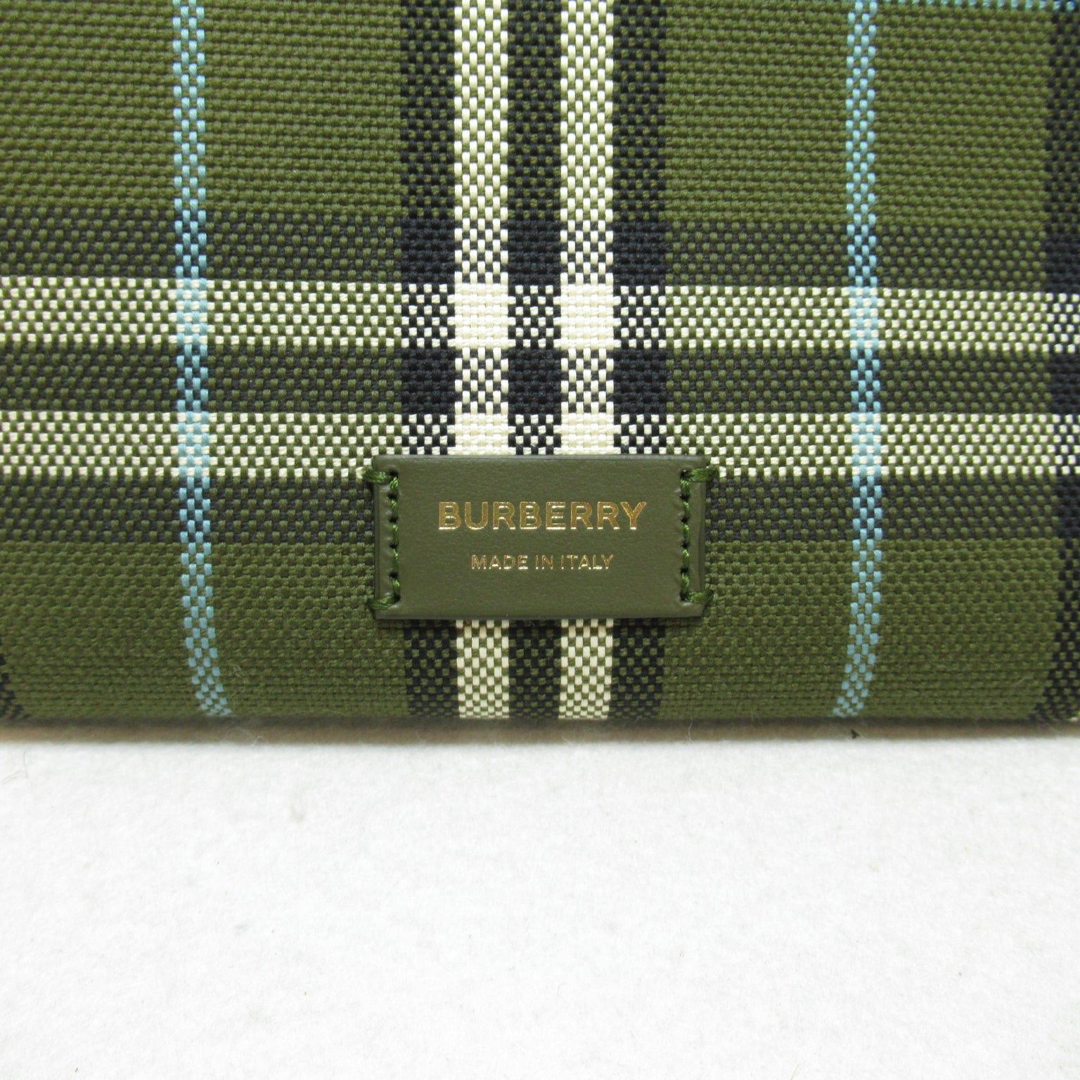 Burberry Burberry Tote Bag Handbag Cotton Green Olive Size ONE SIZE - 10 Thumbnail
