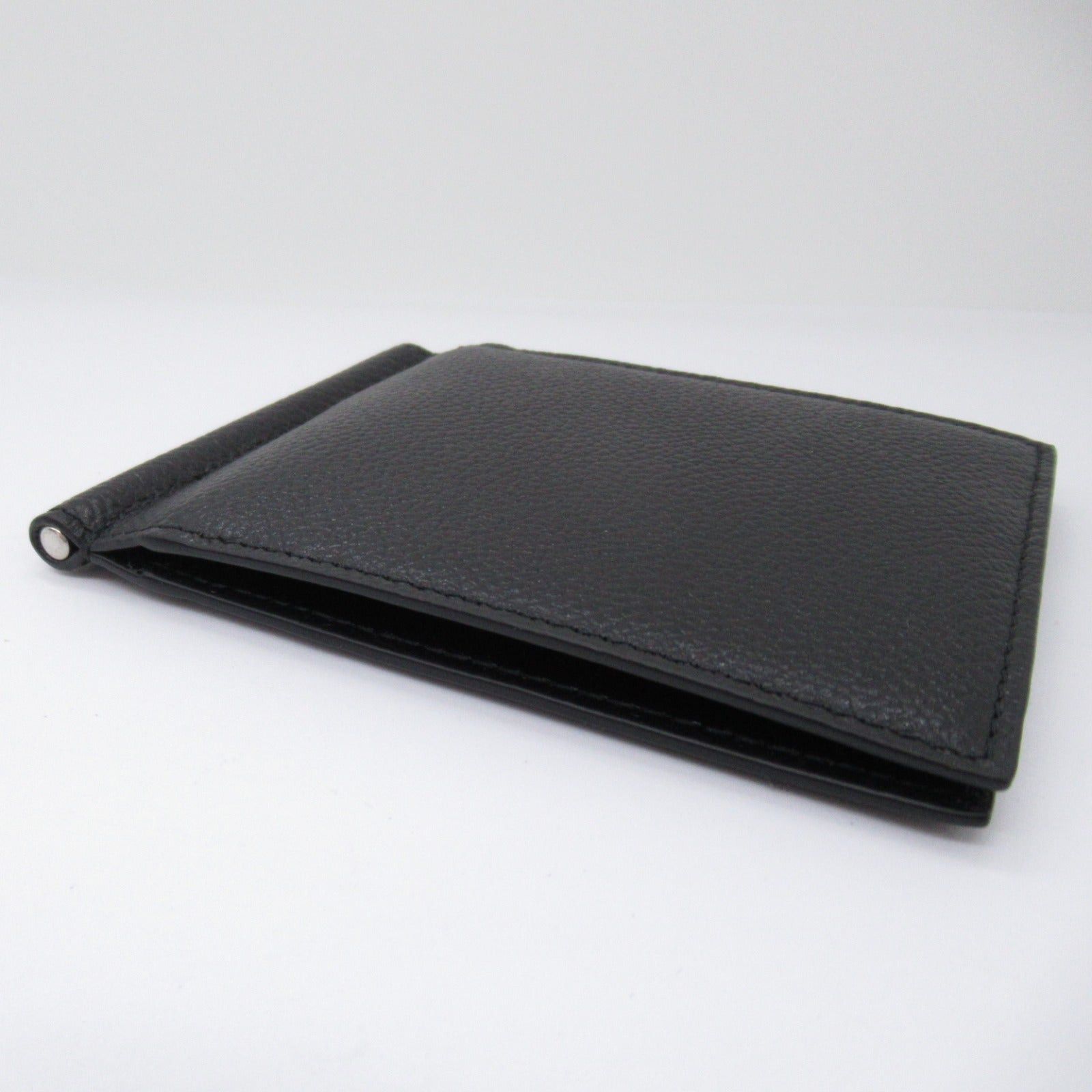 Balenciaga Balenciaga Bi-Fold Wallet Leather Black Size ONE SIZE - 4 Thumbnail