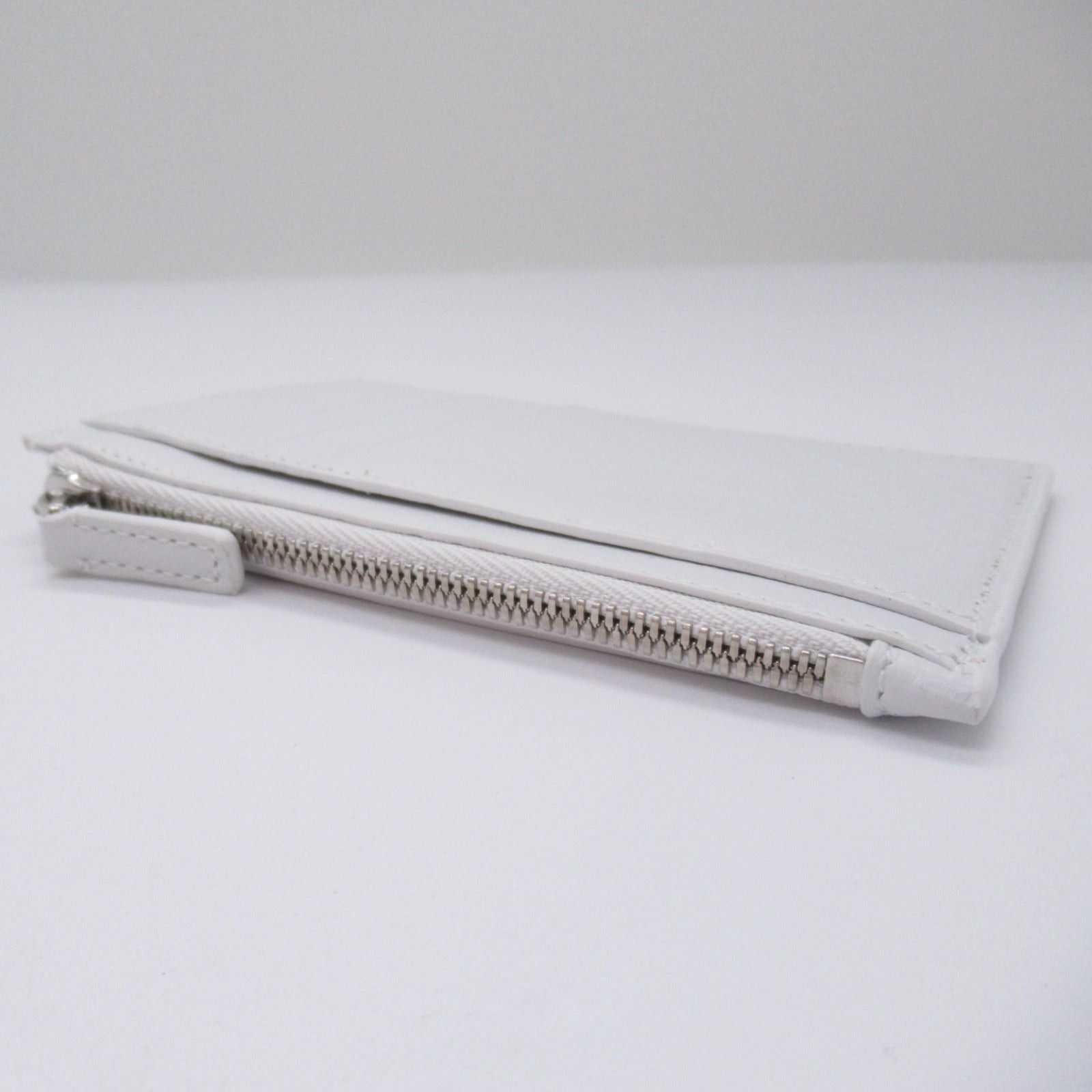 Balenciaga Balenciaga Card Case Leather White Size ONE SIZE - 4 Thumbnail
