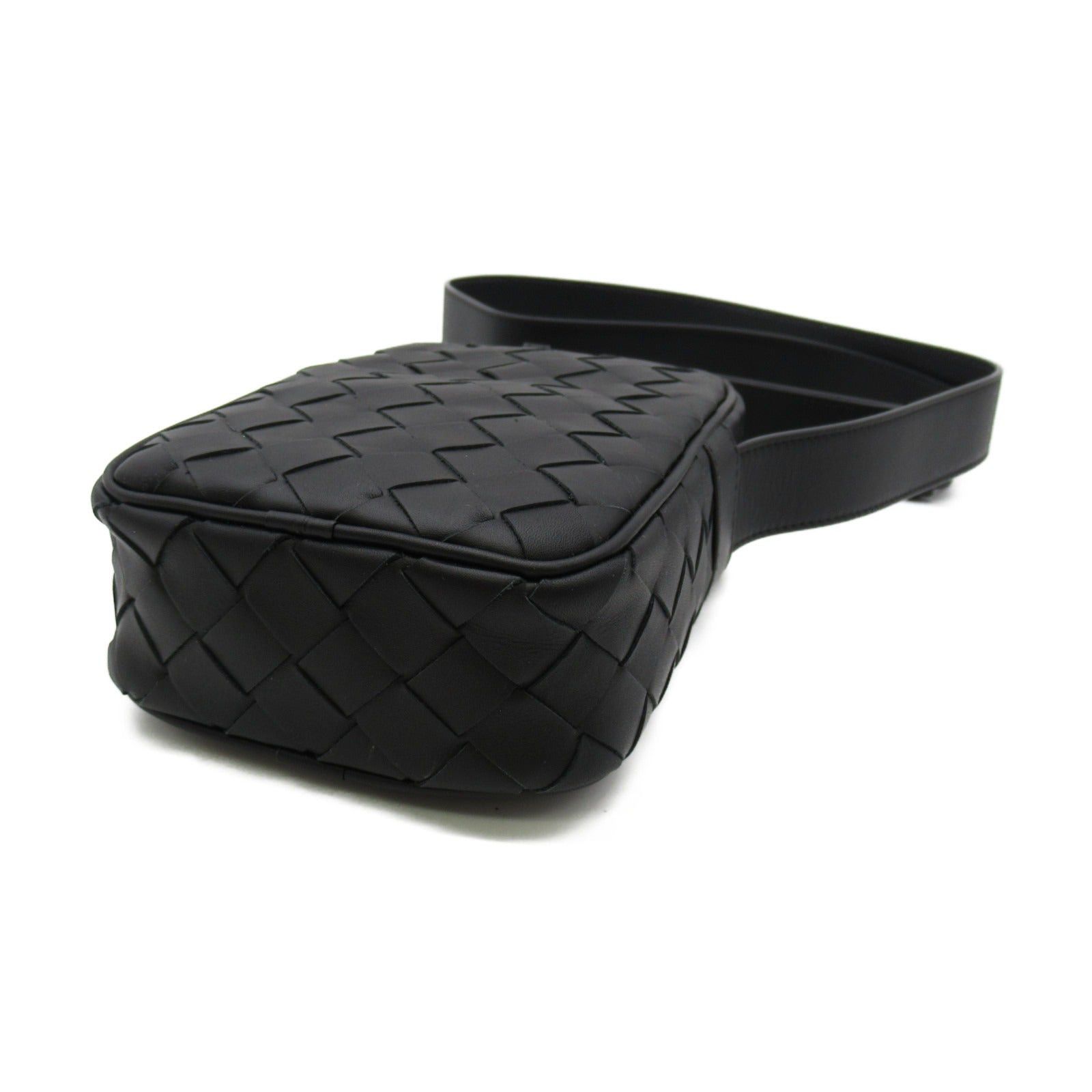 Bottega Veneta Bottega Veneta Cassette Mini Crossbody Bag Shoulder Calfskin (Cowhide) Black Size ONE SIZE - 4 Thumbnail
