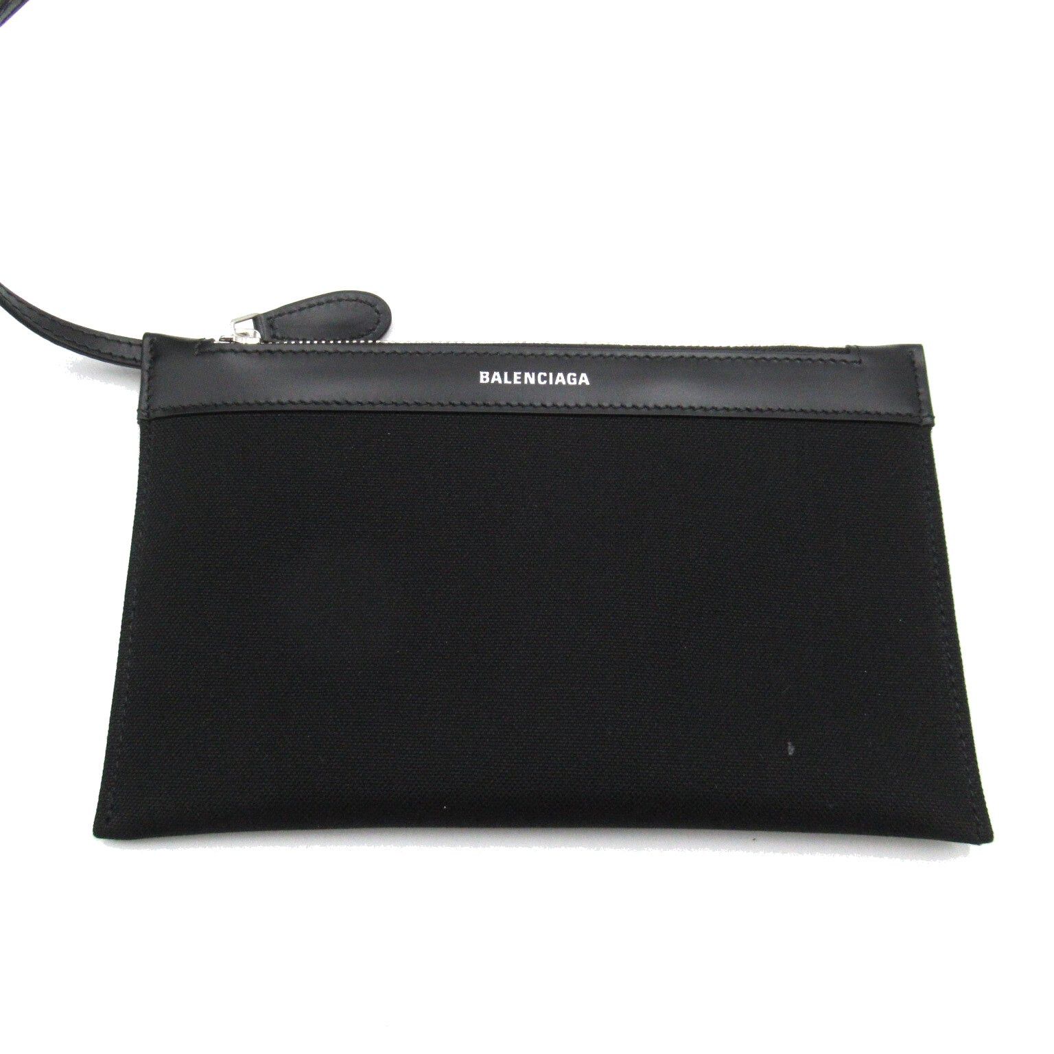 Balenciaga Balenciaga Navy Small Kabas Handbag Tote Bag Canvas Black Size ONE SIZE - 10 Thumbnail