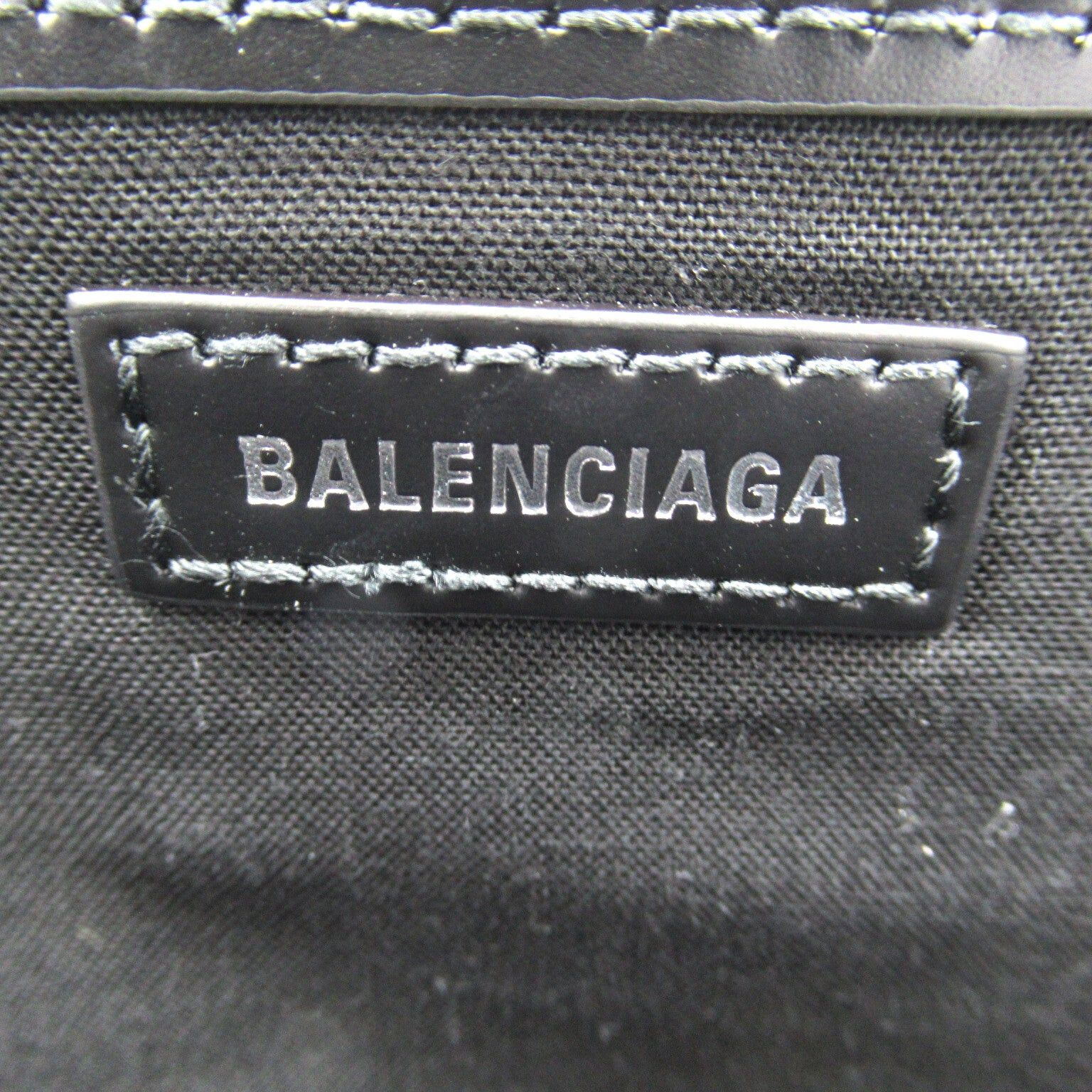 Balenciaga Balenciaga Navy Small Kabas Handbag Tote Bag Canvas Black Size ONE SIZE - 7 Thumbnail