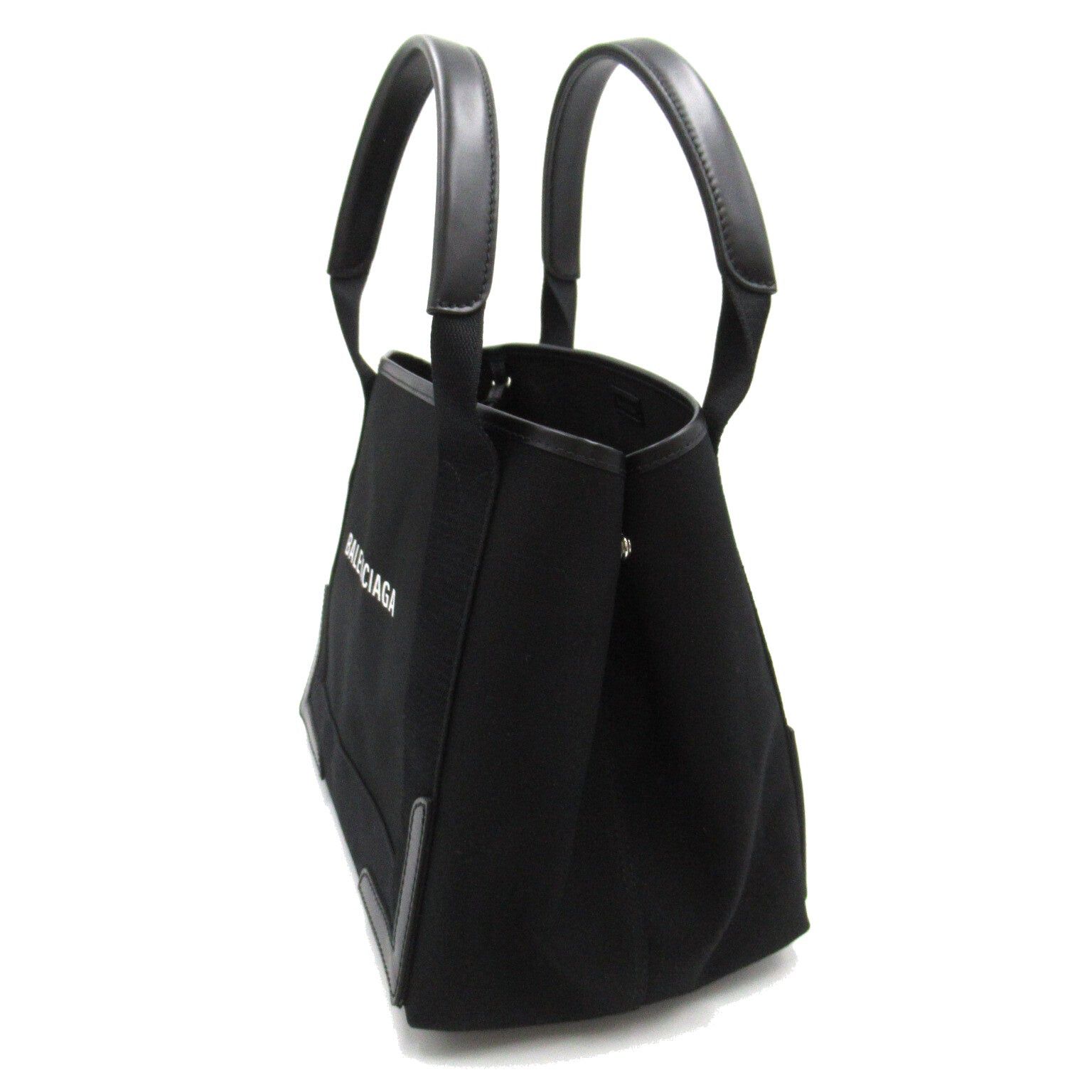 Balenciaga Balenciaga Navy Small Kabas Handbag Tote Bag Canvas Black Size ONE SIZE - 4 Thumbnail