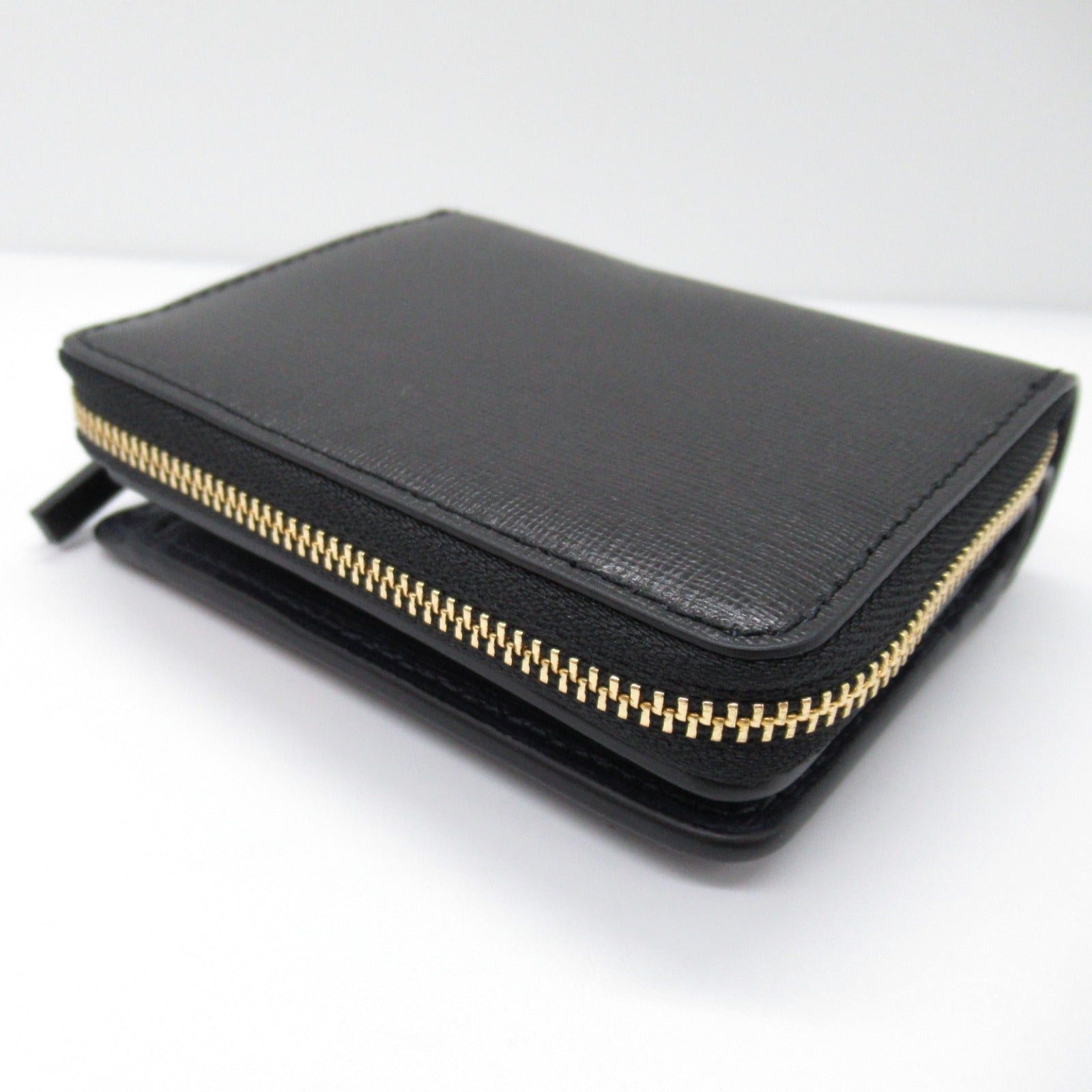 Tory Burch Tory Burch Bi-Fold Wallet Embossed Leather Black Size ONE SIZE - 6 Thumbnail