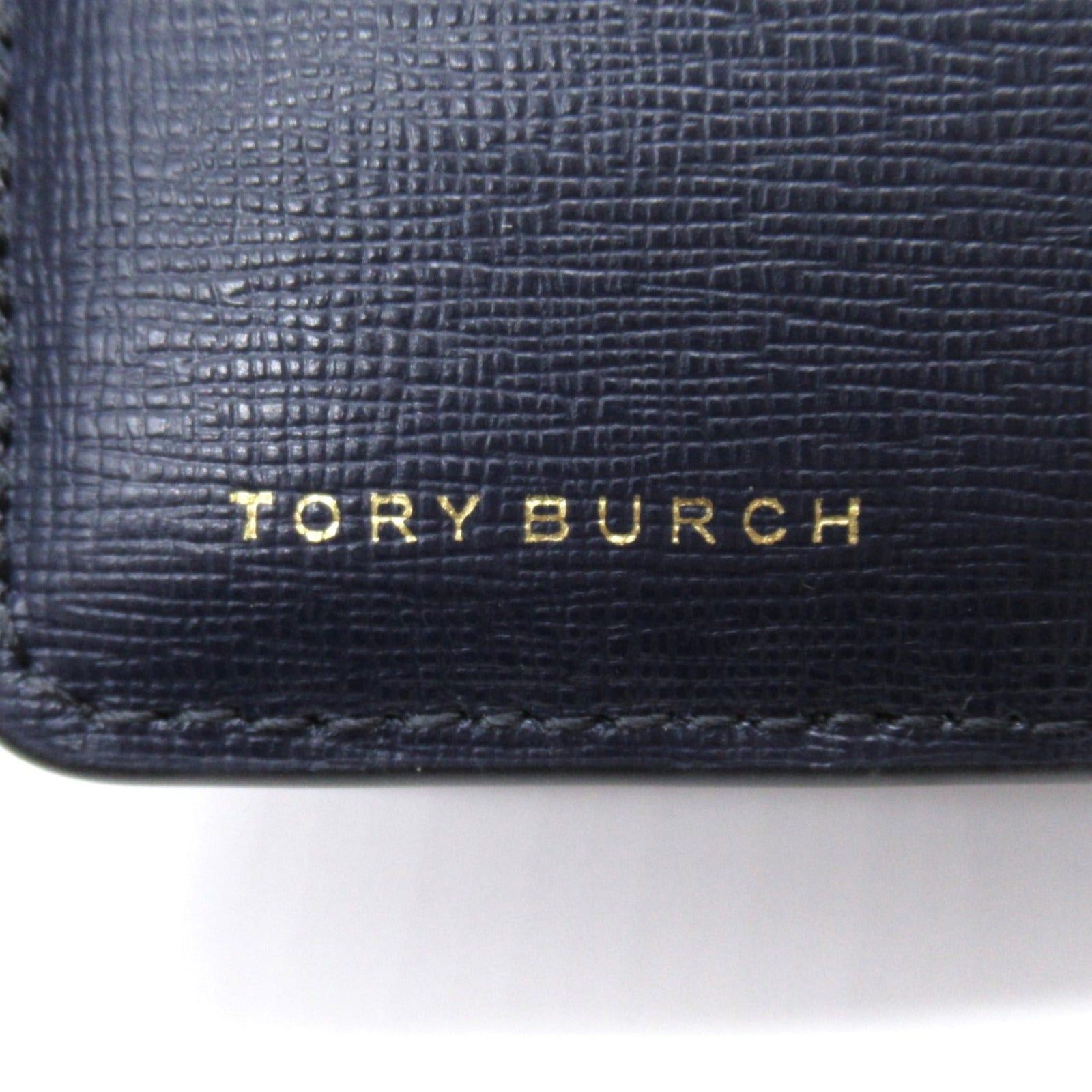 Tory Burch Tory Burch Bi-Fold Wallet Embossed Leather Black Size ONE SIZE - 4 Thumbnail
