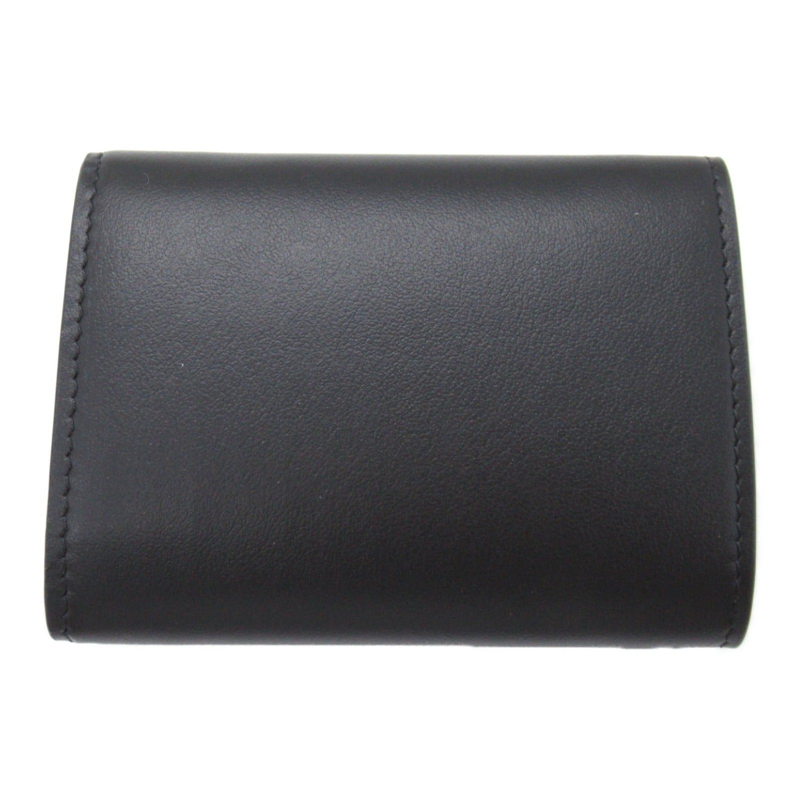 Christian Louboutin Christian Louboutin Trifold Wallet Leather Black Black/Gold Size ONE SIZE - 2 Thumbnail