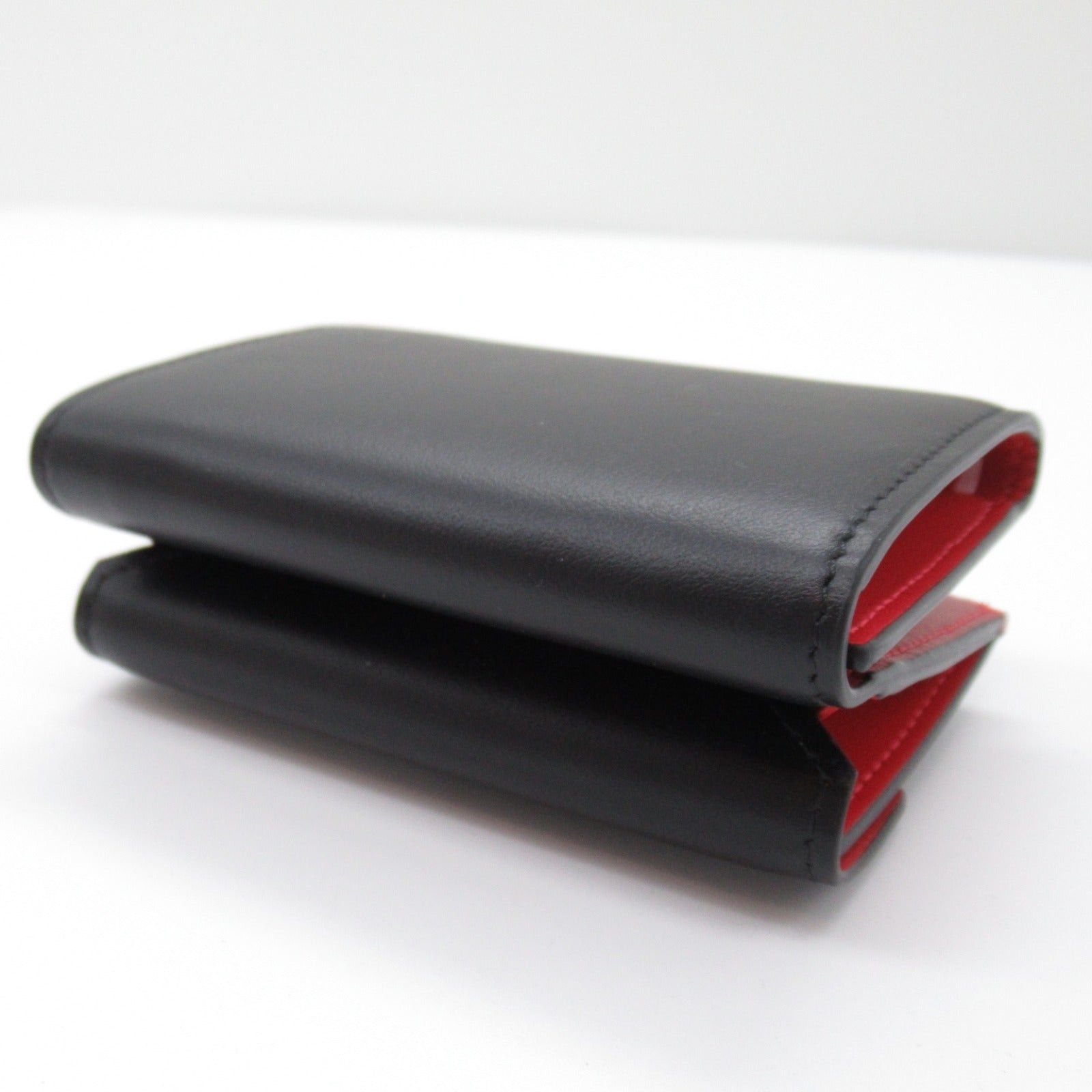 Christian Louboutin Christian Louboutin Trifold Wallet Leather Black Black/Gold Size ONE SIZE - 4 Thumbnail