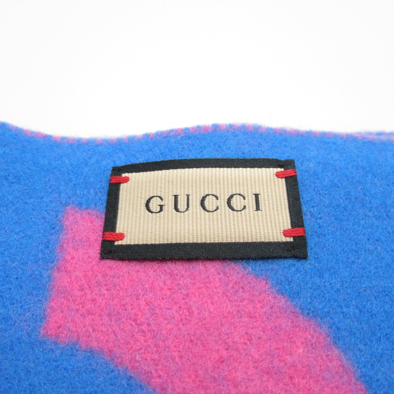Gucci Gucci Scarf Wool Pink Size ONE SIZE - 3 Thumbnail