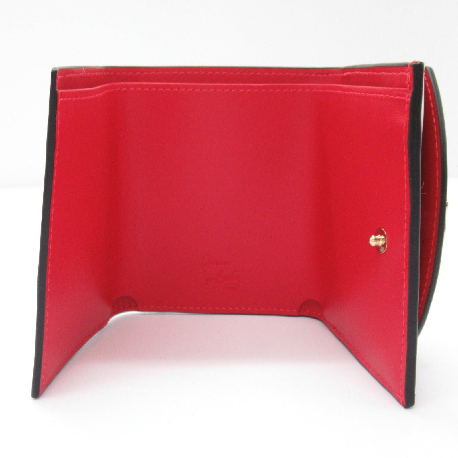 Christian Louboutin Christian Louboutin Trifold Wallet Leather Pink Leche/Gold Size ONE SIZE - 3 Thumbnail