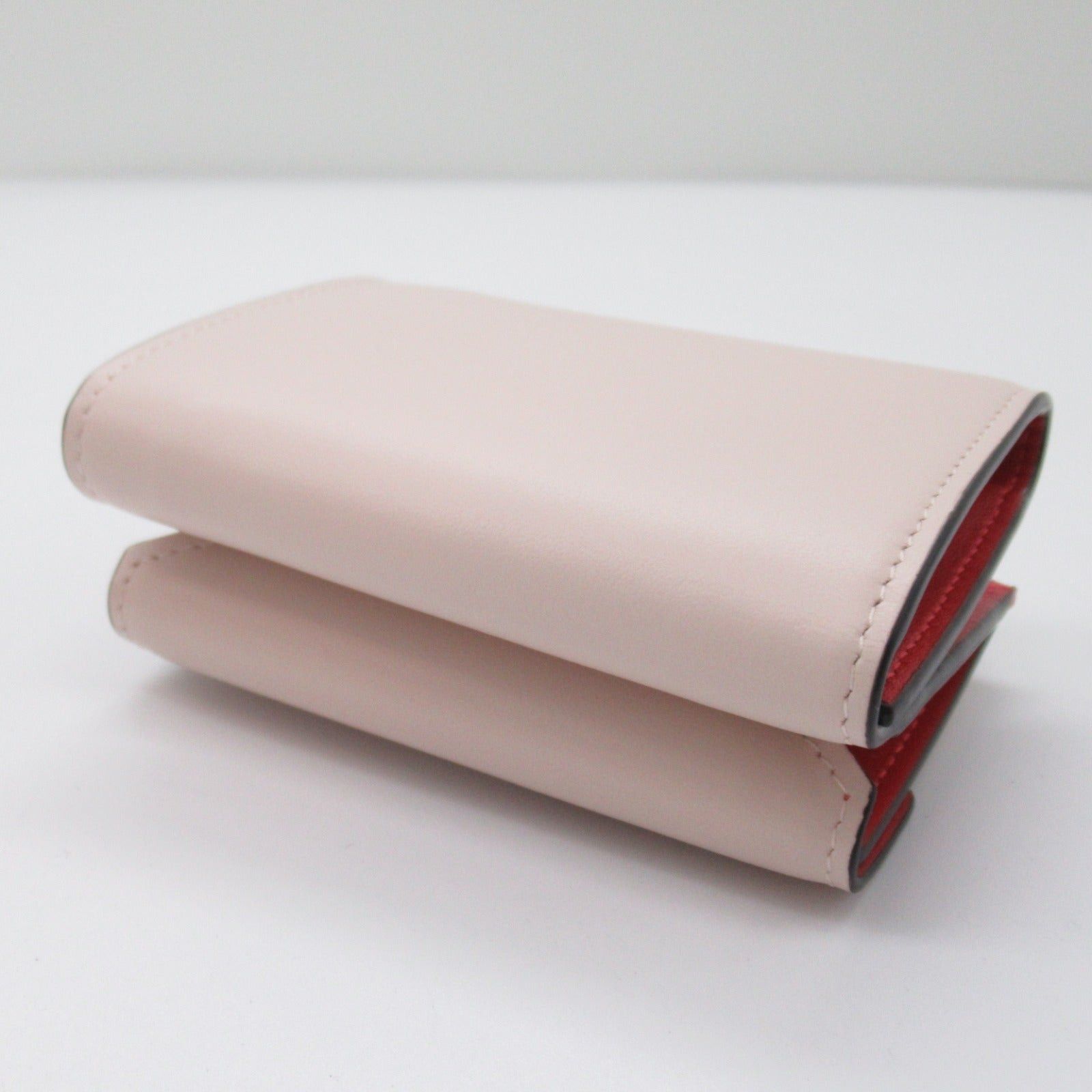 Christian Louboutin Christian Louboutin Trifold Wallet Leather Pink Leche/Gold Size ONE SIZE - 5 Thumbnail