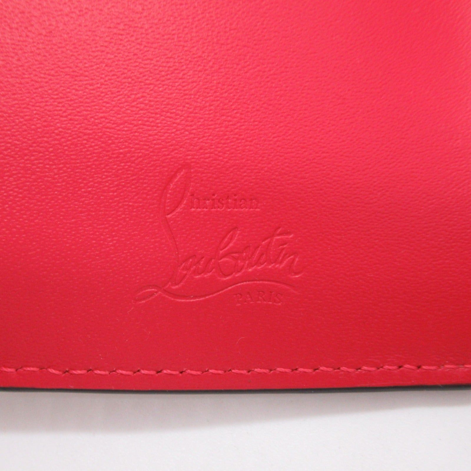 Christian Louboutin Christian Louboutin Trifold Wallet Leather Pink Leche/Gold Size ONE SIZE - 6 Thumbnail