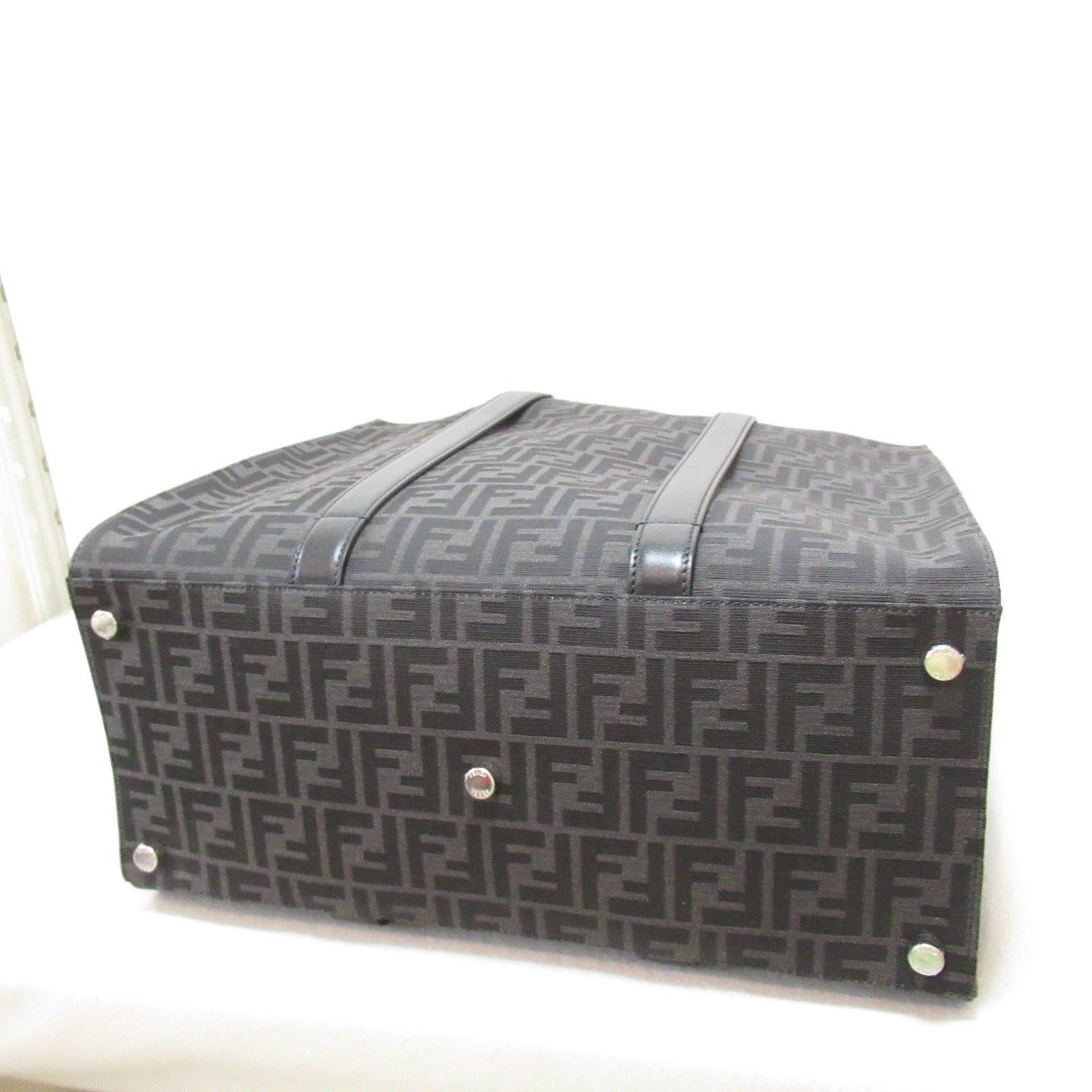 Fendi Fendi Tote Bag Handbag Fabric Black Size ONE SIZE - 4 Thumbnail