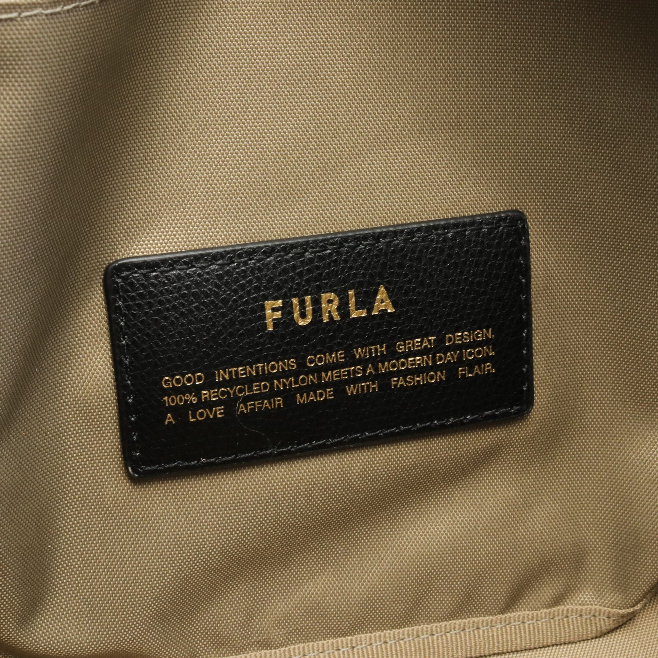 Furla Furla Piuma M Handbag Nylon Canvas Leather Khaki Green Beige Gray Size ONE SIZE - 4 Thumbnail