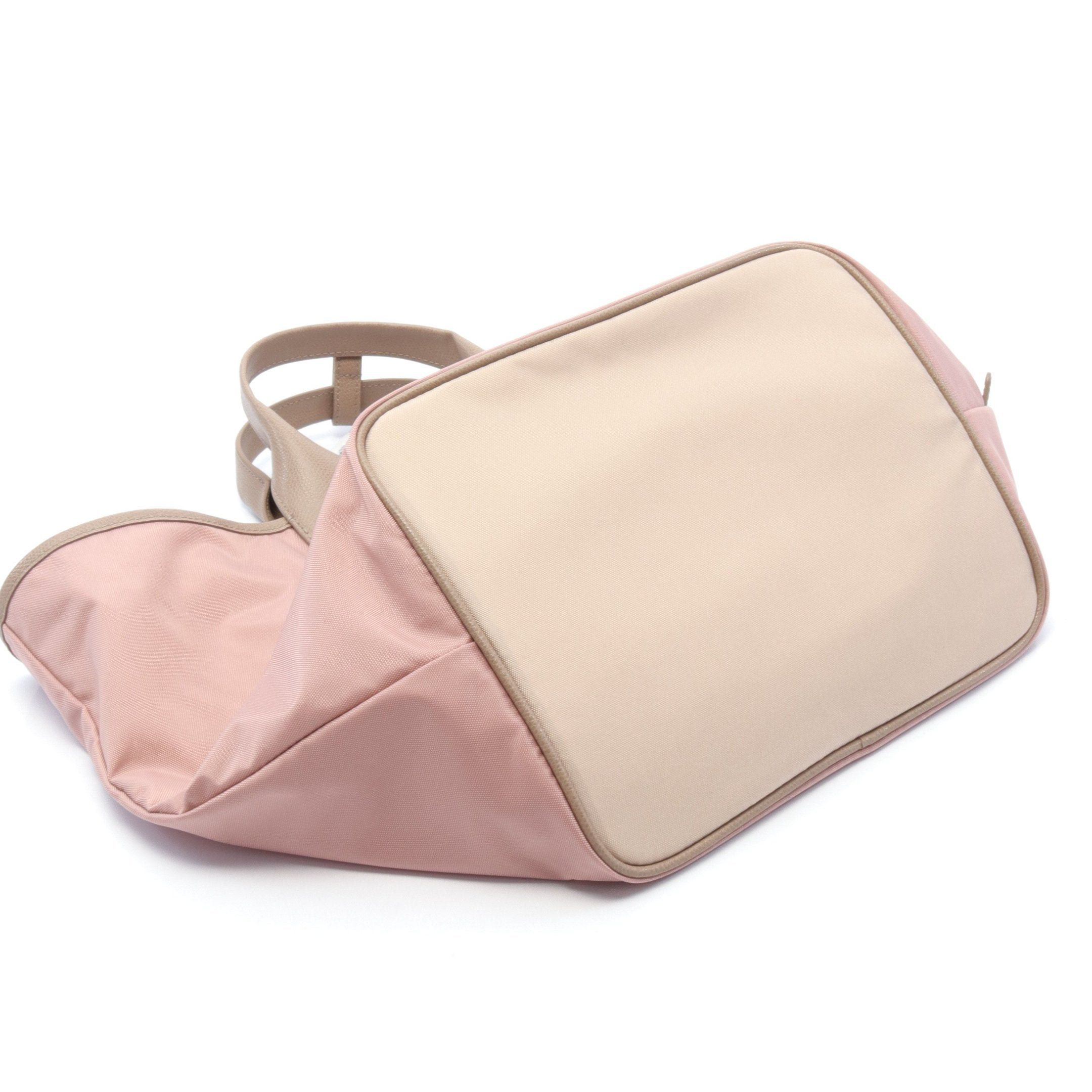 Furla Furla Piuma L Handbag Tote Bag Nylon Leather Pink Beige Gray Size ONE SIZE - 5 Thumbnail