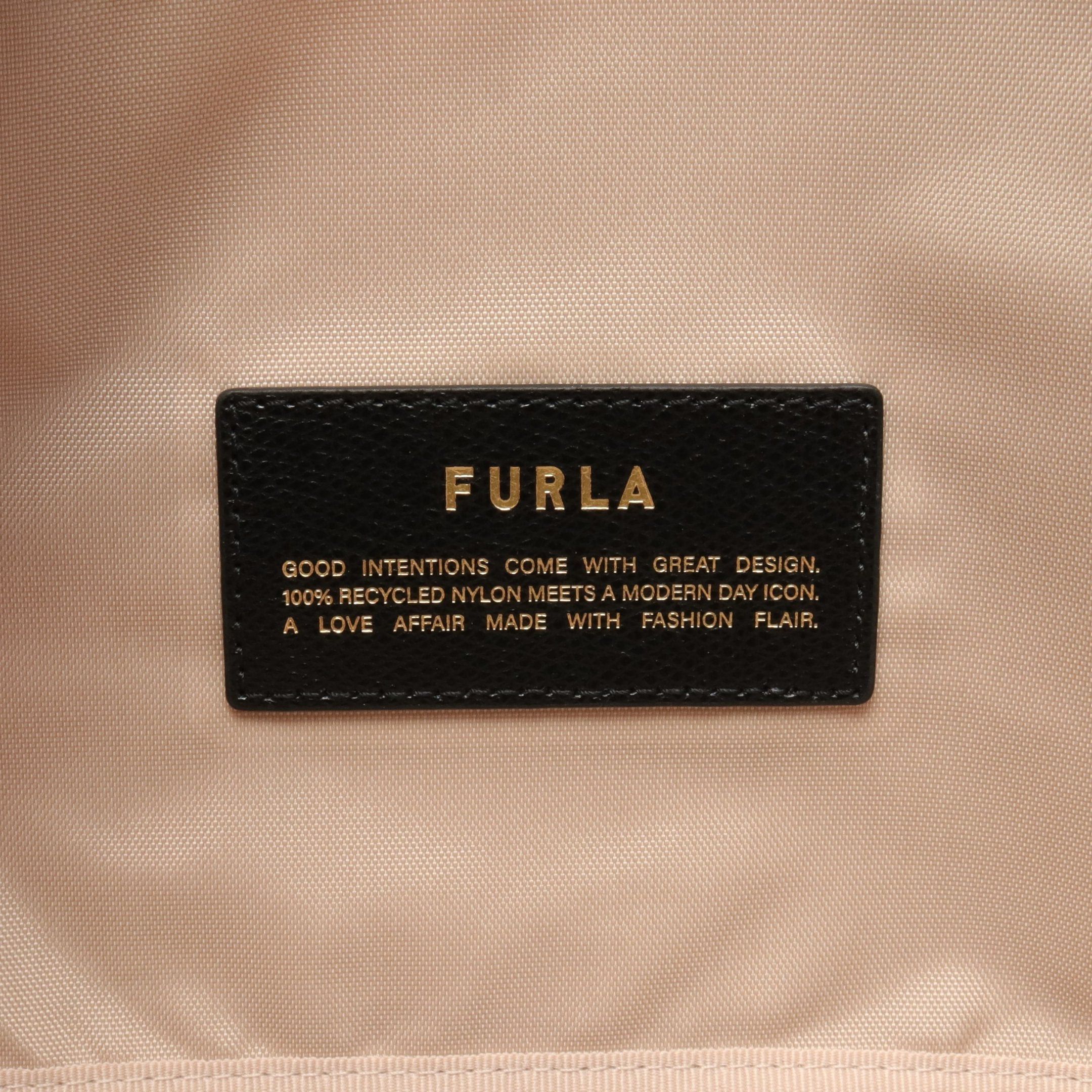 Furla Furla Piuma L Handbag Tote Bag Nylon Leather Pink Beige Gray Size ONE SIZE - 4 Thumbnail
