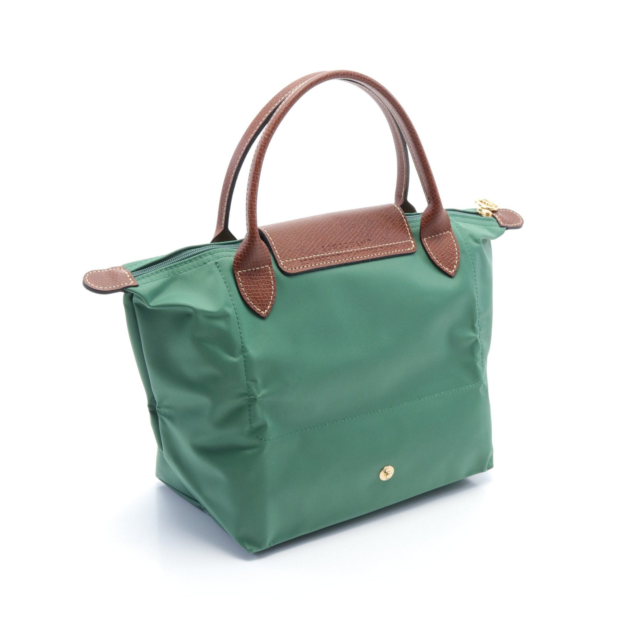 Longchamp Longchamp Le Preage Original S Handbag Nylon Leather Green Brown Size ONE SIZE - 2 Thumbnail