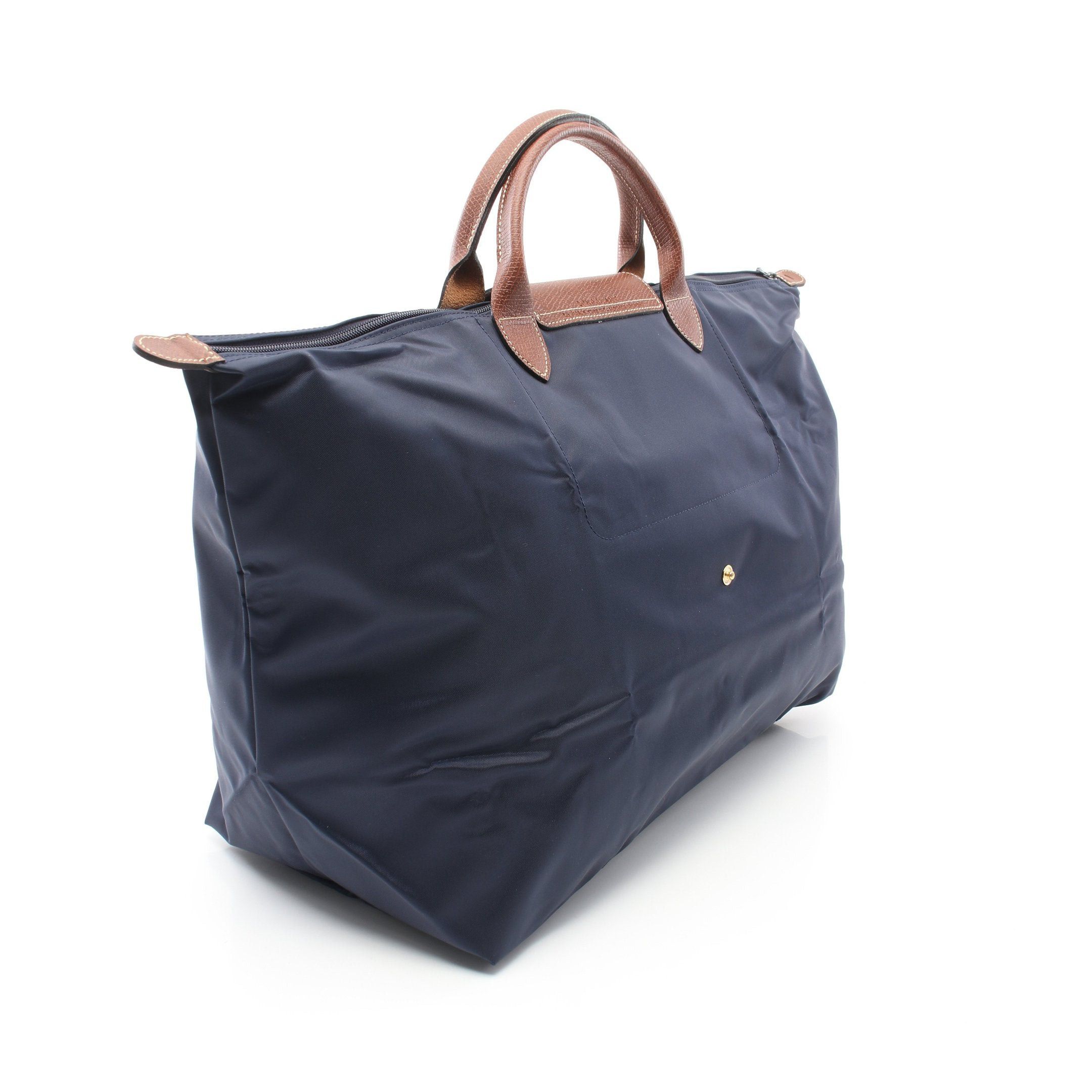 Longchamp Longchamp Le Preage Original Travel S Handbag Tote Bag Nylon Leather Navy Brown Size ONE SIZE - 2 Thumbnail