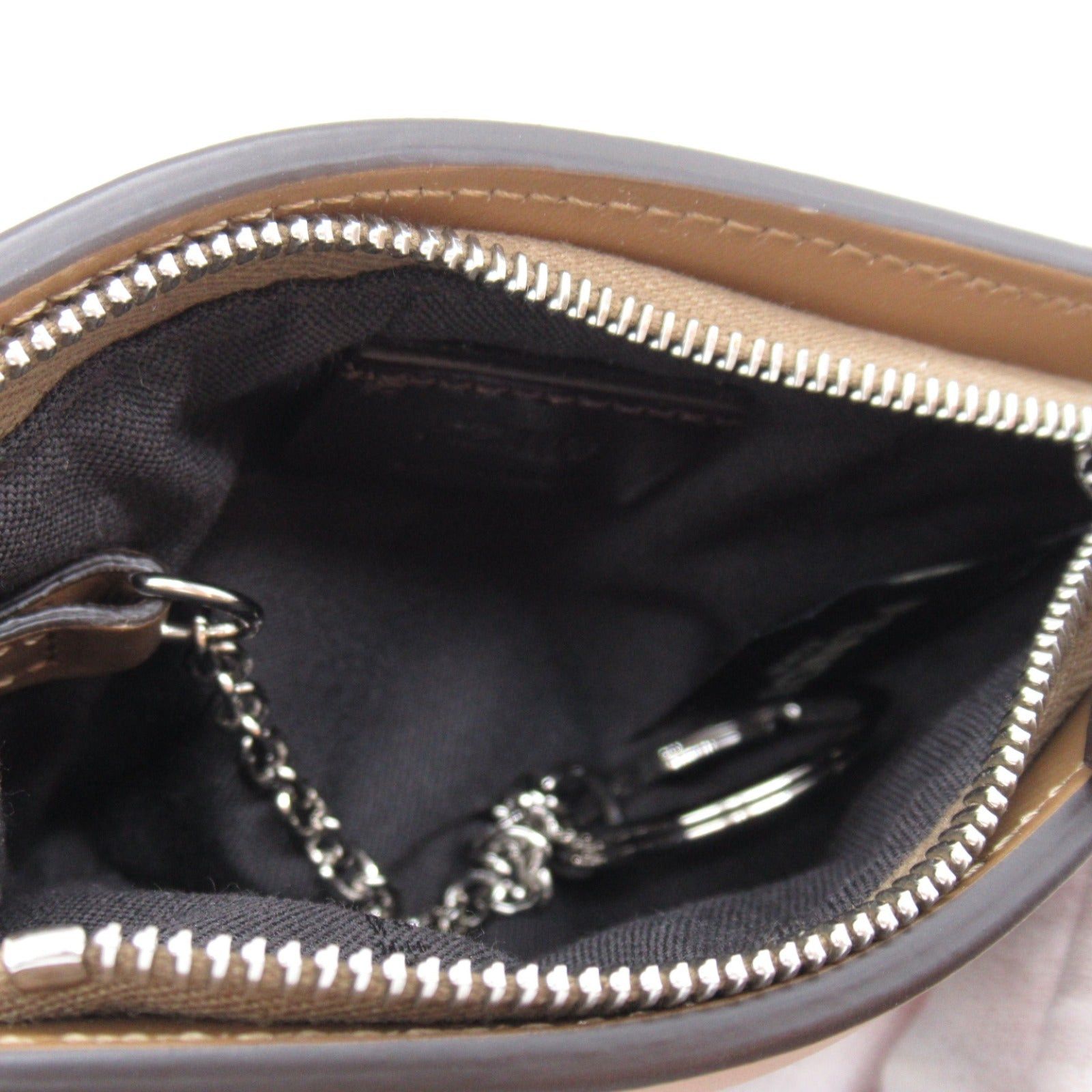 Fendi Fendi Key Case Pouch Leather Fabric Brown Size ONE SIZE - 3 Thumbnail