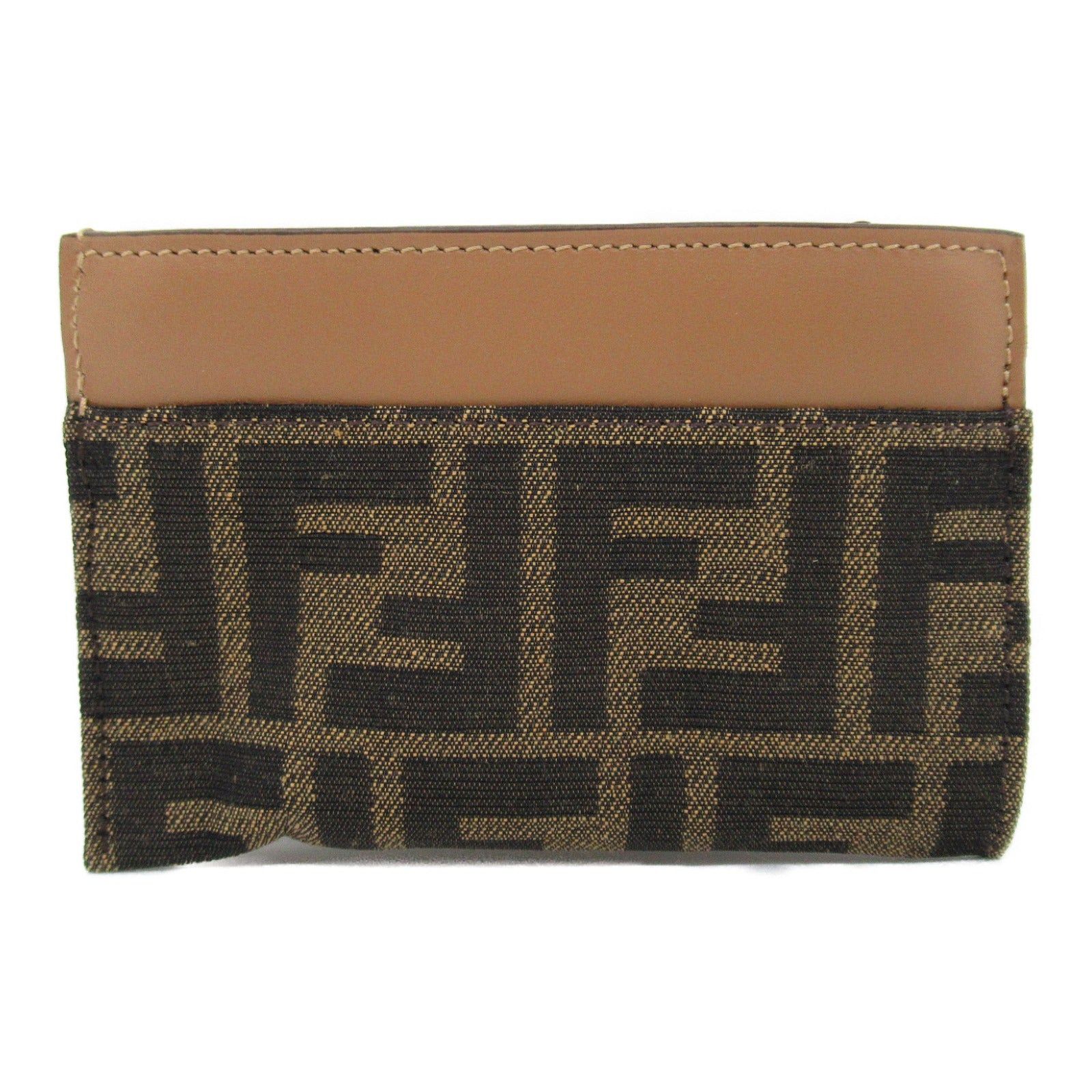 Fendi Fendi Key Case Pouch Leather Fabric Brown Size ONE SIZE - 2 Thumbnail