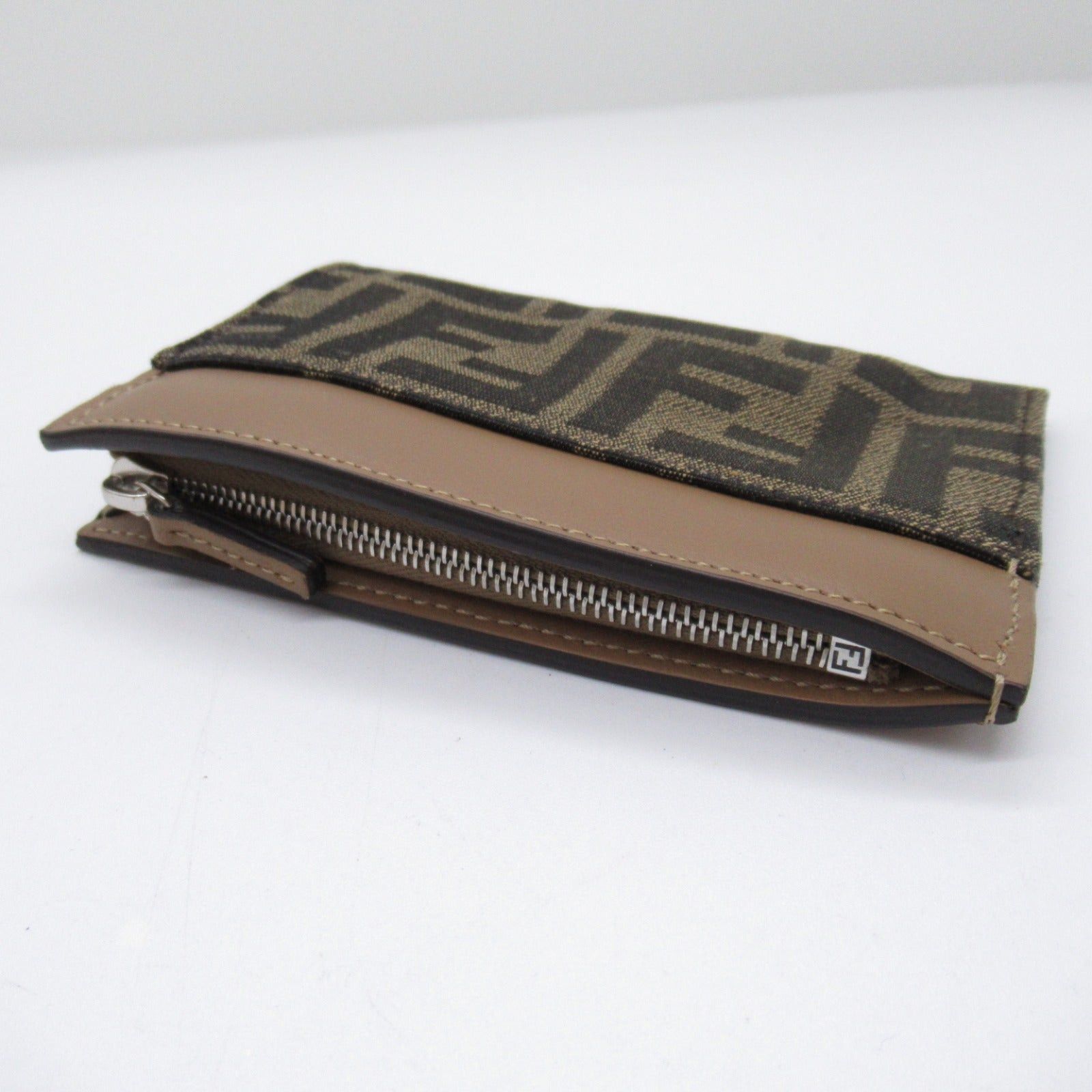 Fendi Fendi Key Case Pouch Leather Fabric Brown Size ONE SIZE - 6 Thumbnail