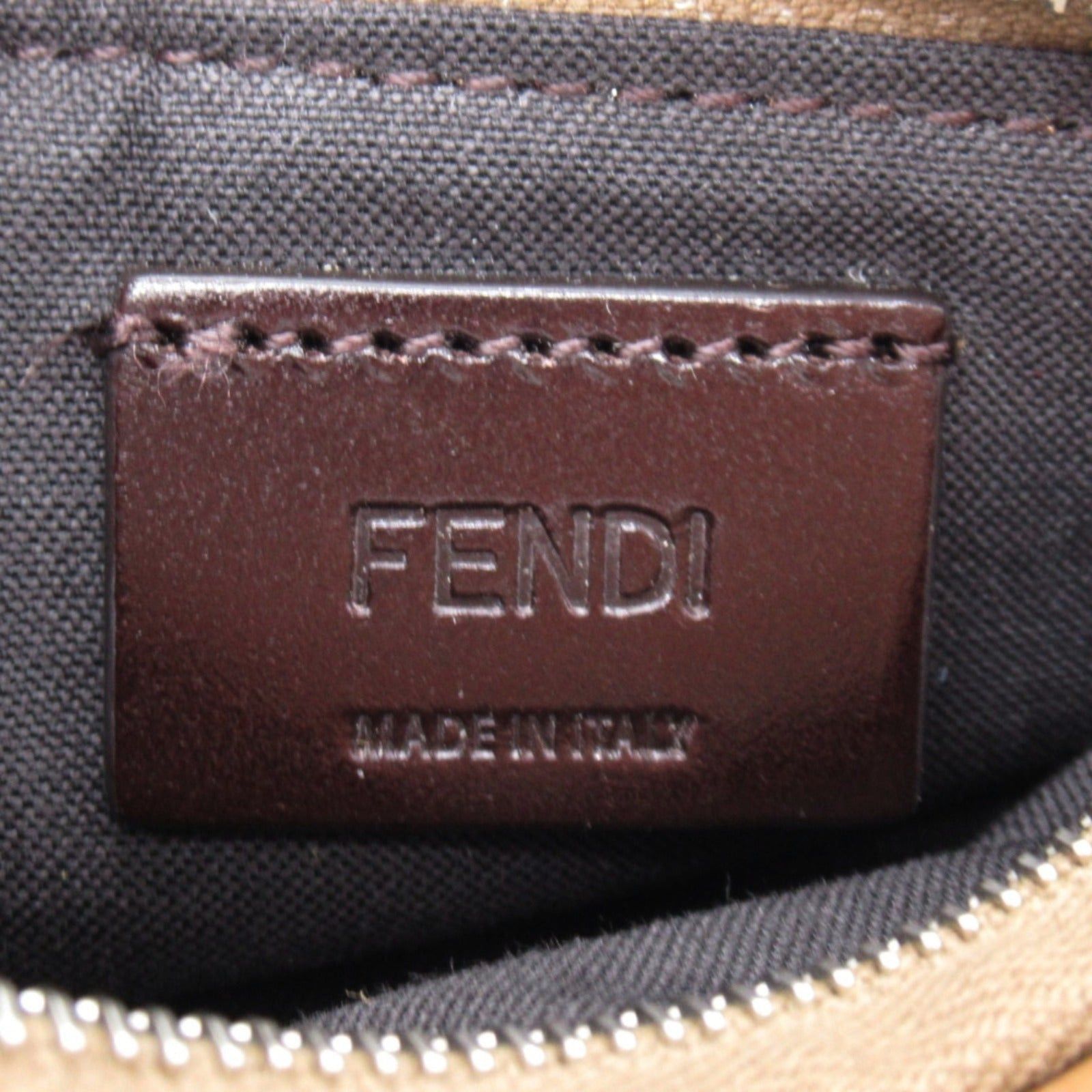 Fendi Fendi Key Case Pouch Leather Fabric Brown Size ONE SIZE - 4 Thumbnail