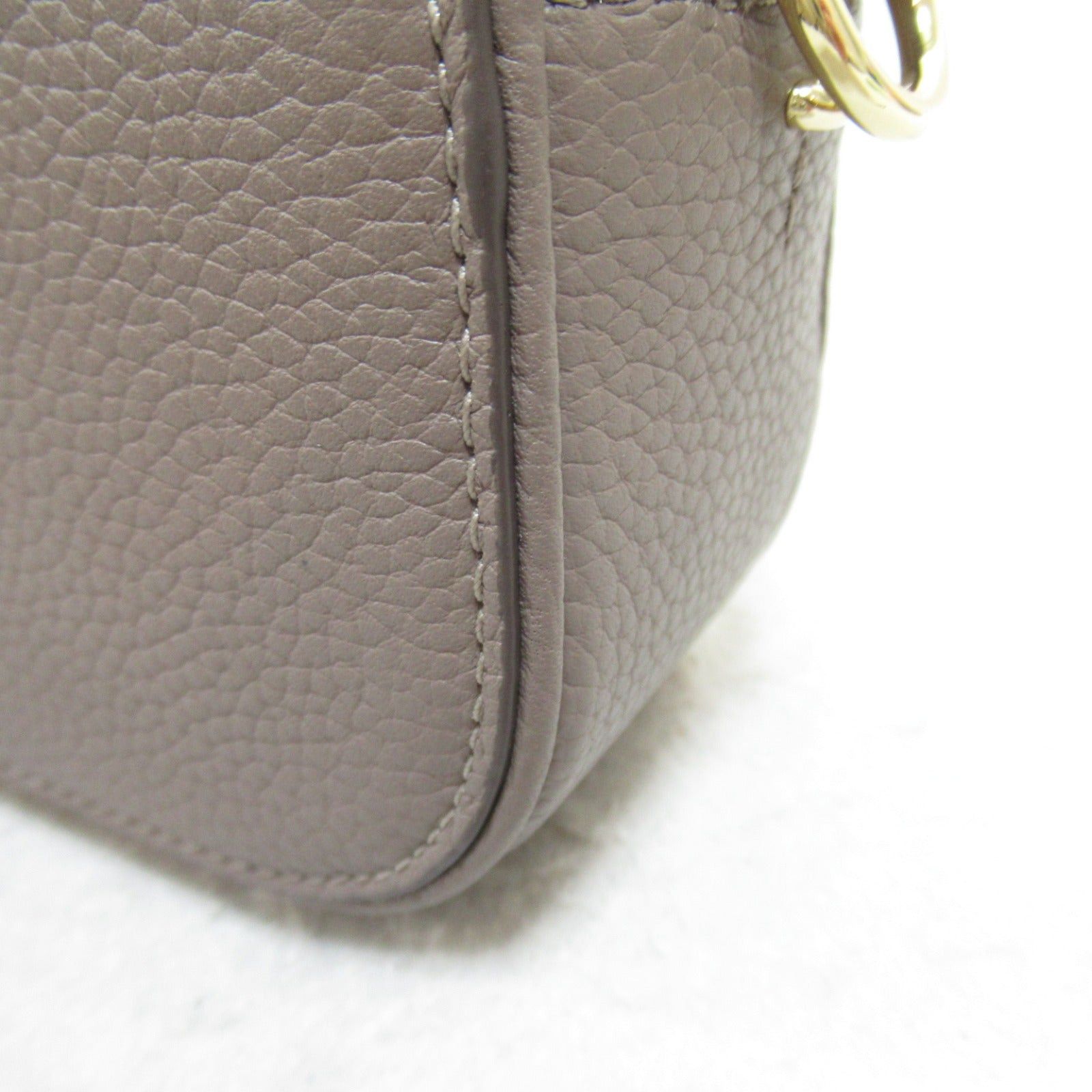 Tory Burch Tory Burch Mirror Mini Crossbody Shoulder Bag Leather Gray Clamshell Size ONE SIZE - 8 Thumbnail