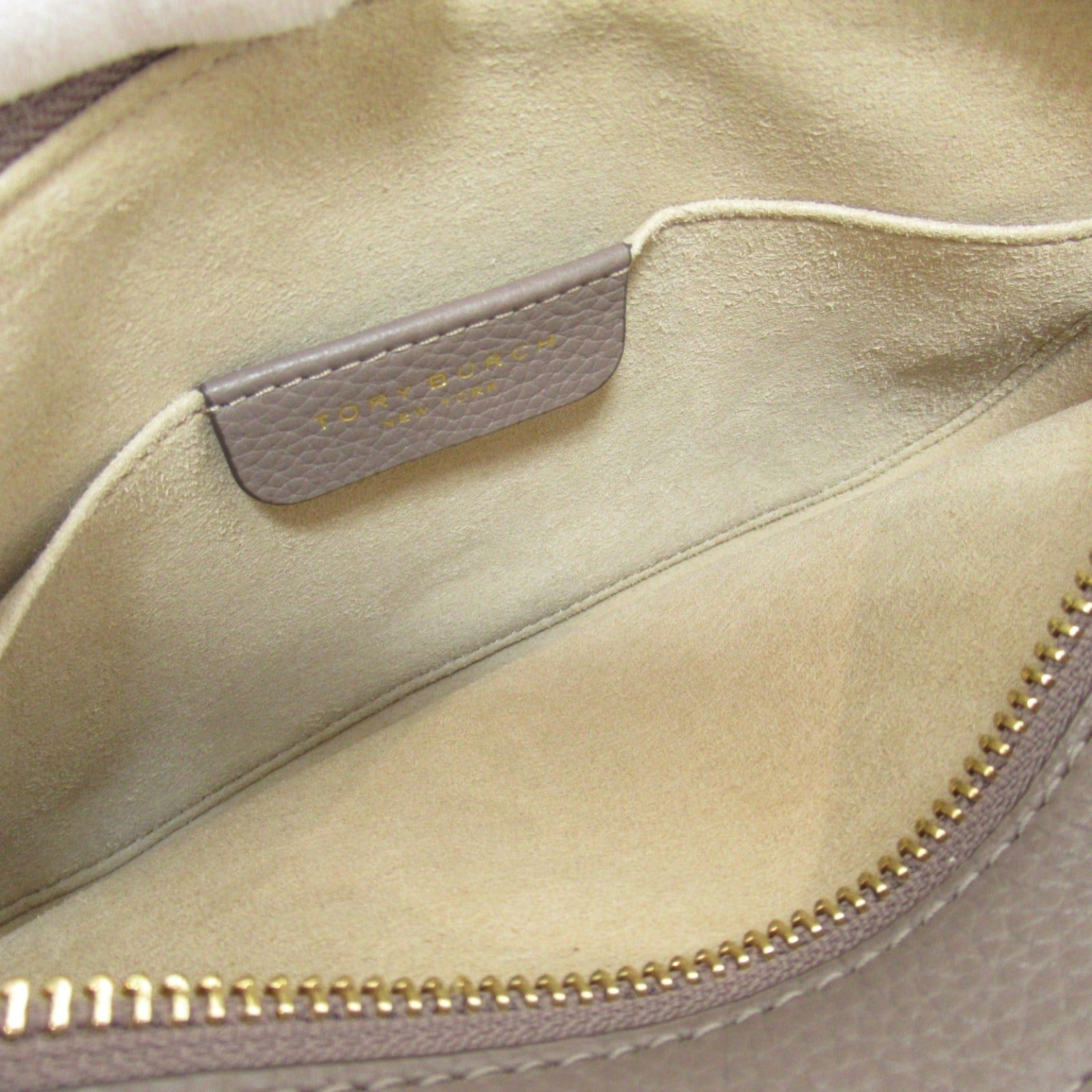 Tory Burch Tory Burch Mirror Mini Crossbody Shoulder Bag Leather Gray Clamshell Size ONE SIZE - 5 Thumbnail