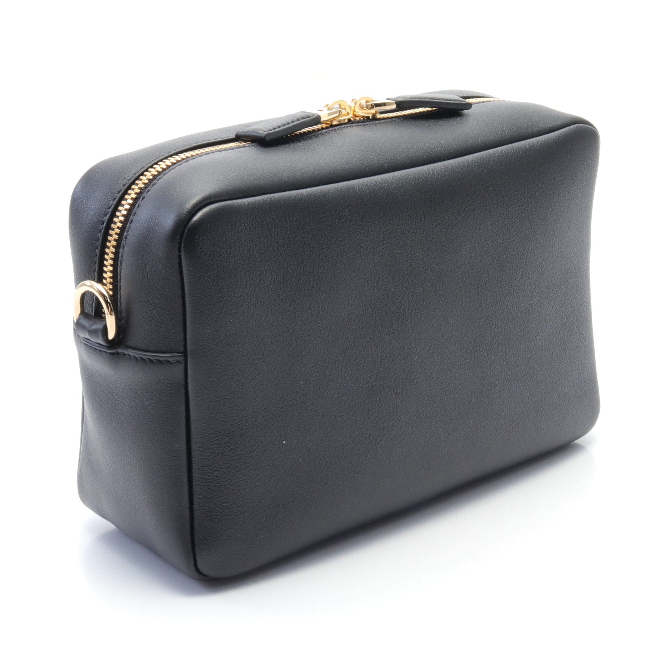 Prada Prada Soft Grain Shoulder Bag Leather Black Size ONE SIZE - 2 Thumbnail