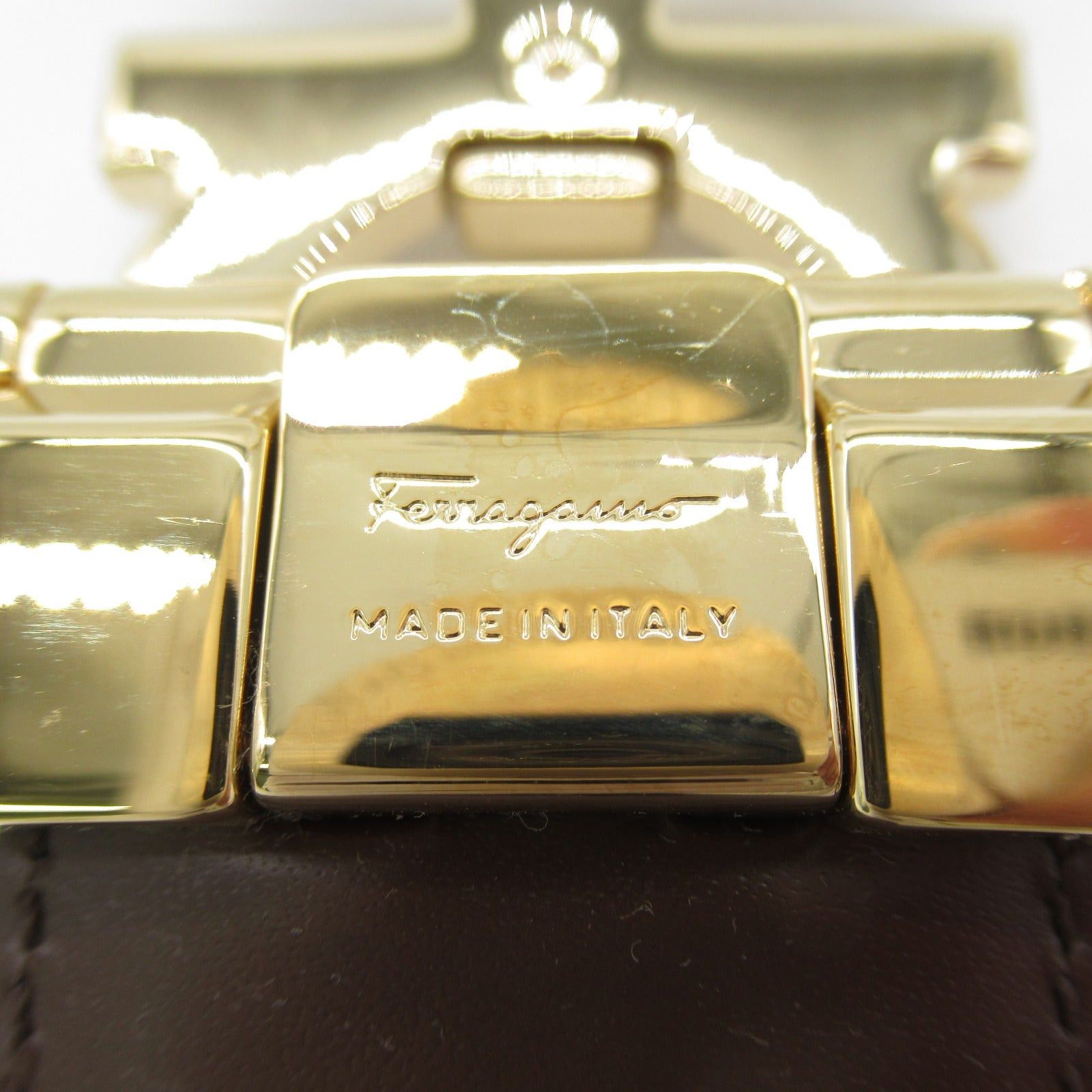Salvatore Ferragamo Salvatore Ferragamo Belt Leather Black Brown Size ONE SIZE - 4 Thumbnail