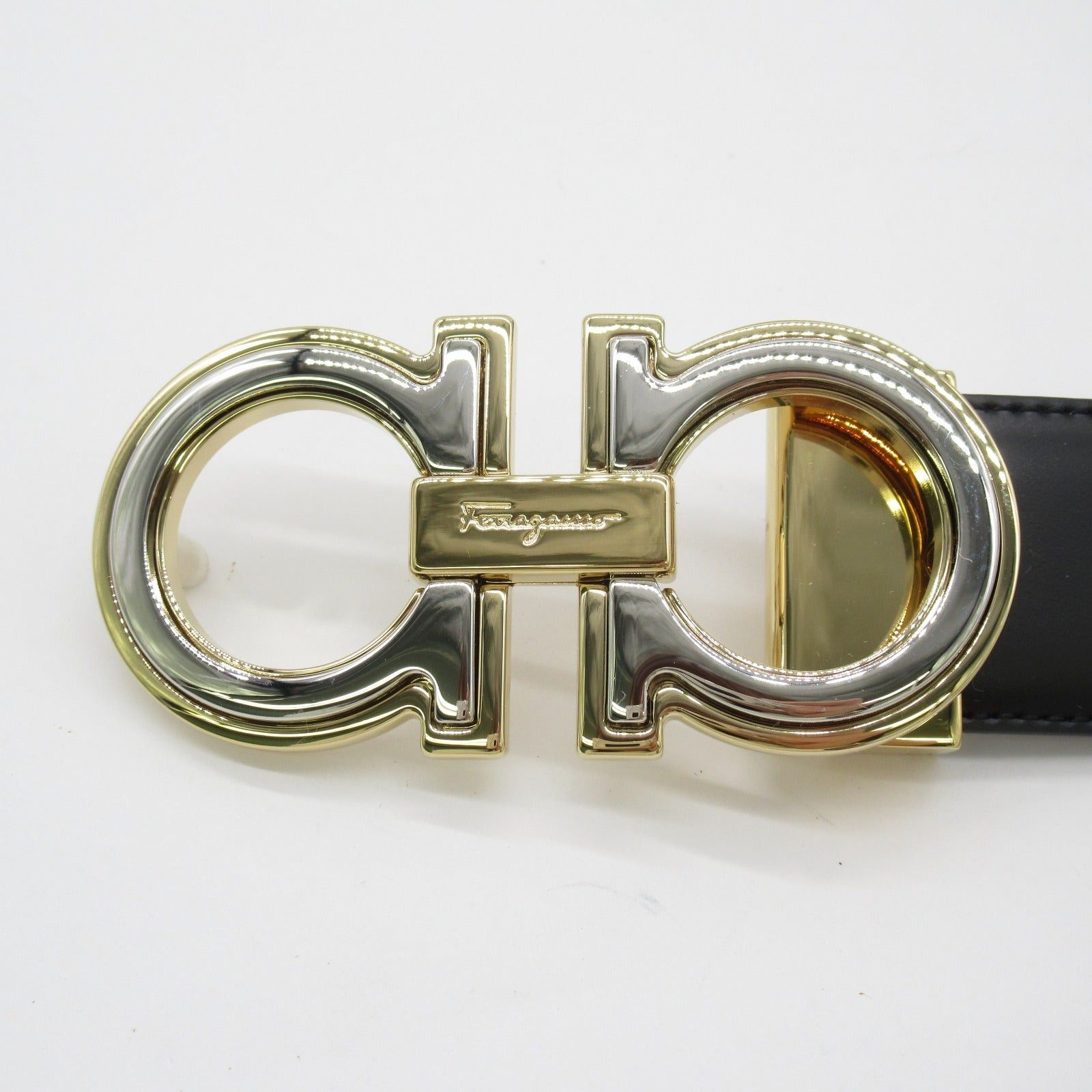 Salvatore Ferragamo Salvatore Ferragamo Belt Leather Black Brown Size ONE SIZE - 3 Thumbnail