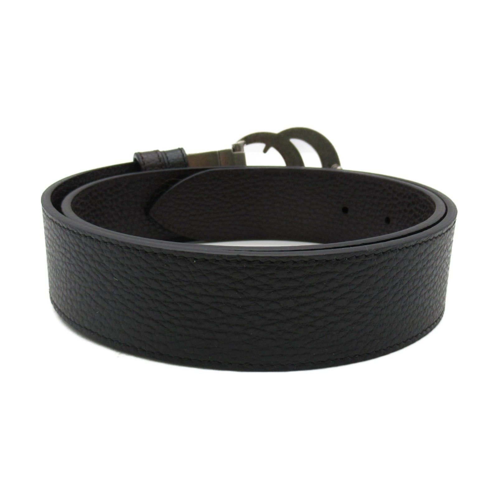 Gucci Gucci Gg Marmont Reversible Belt Leather Black Brown Size ONE SIZE - 2 Thumbnail