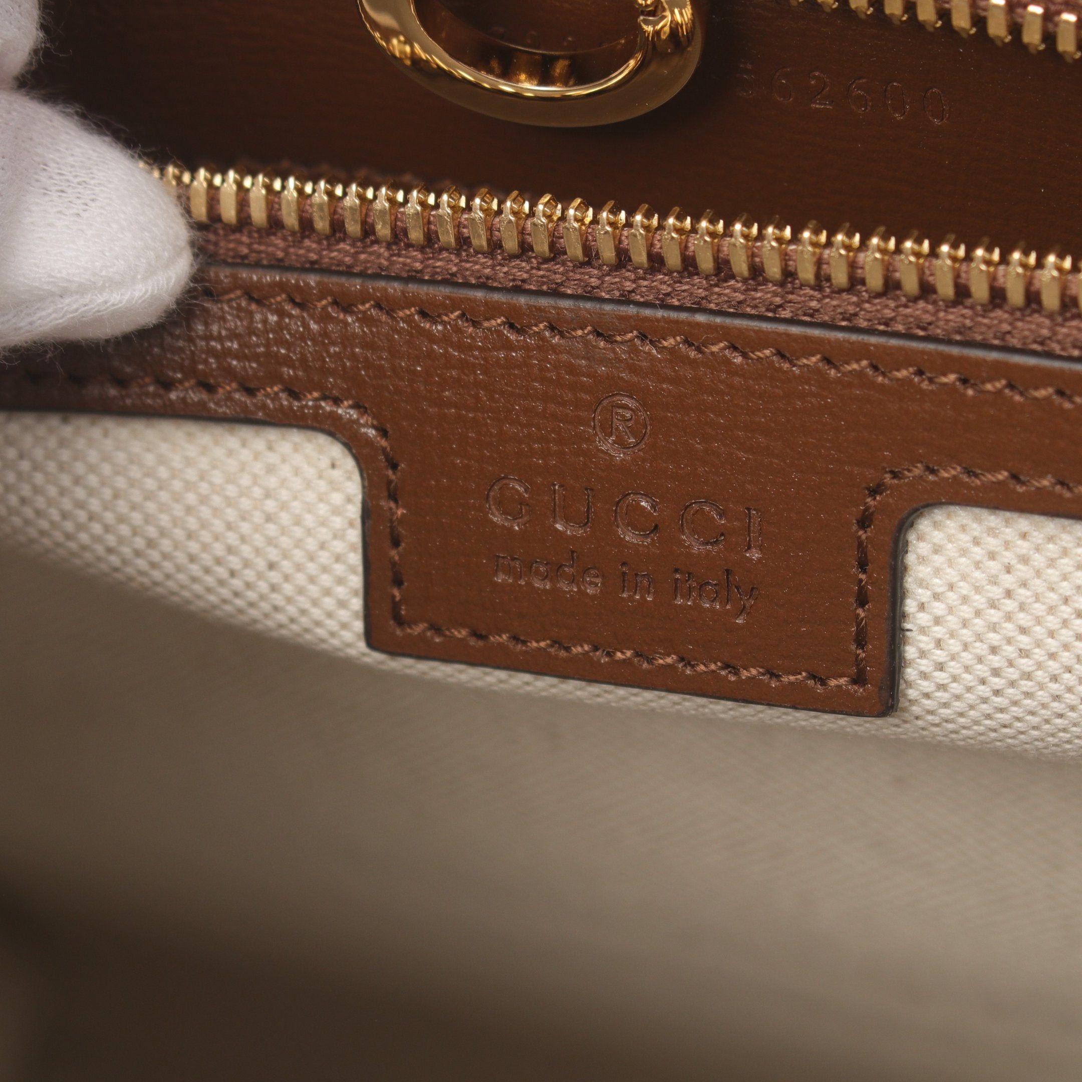 Gucci Gucci With Interlocking G Gg Supreme Handbag Tote Bag Leather Beige Brown Size ONE SIZE - 4 Thumbnail