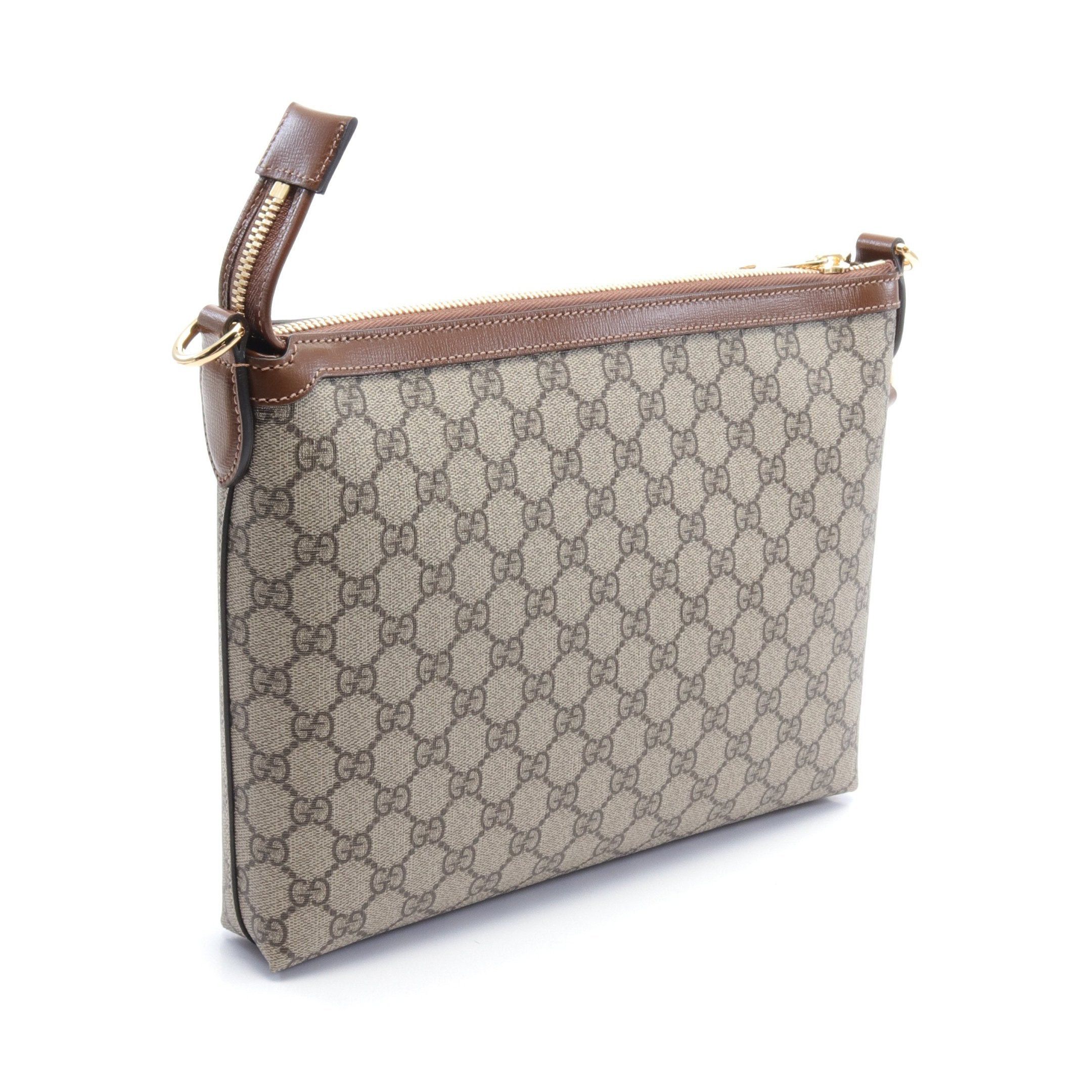 Gucci Gucci Interlocking G Gg Supreme Messenger Bag Shoulder Leather Beige Brown Size ONE SIZE - 2 Thumbnail
