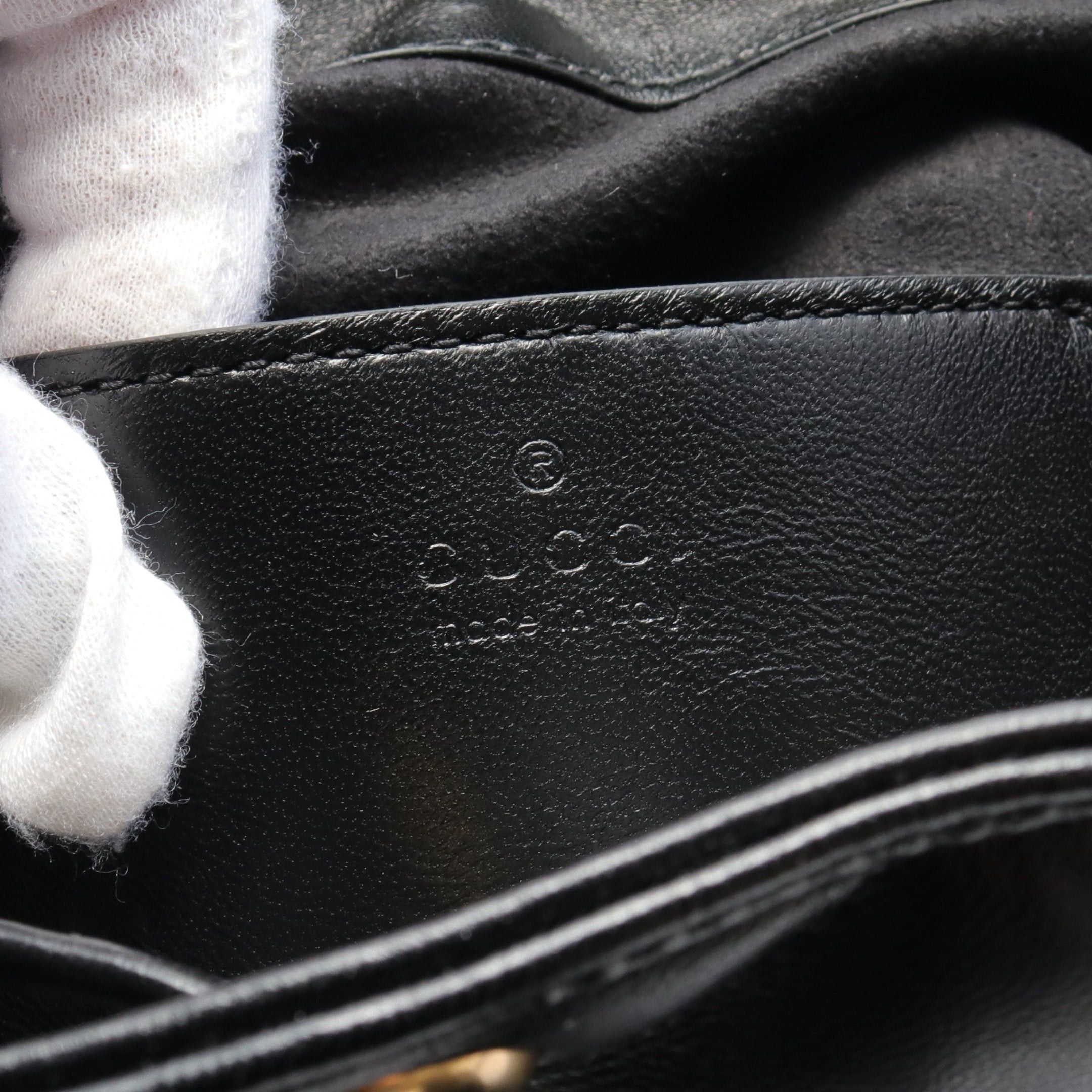 Gucci Gucci Gg Marmont Mini Backpack Rucksack Leather Black Size ONE SIZE - 4 Thumbnail