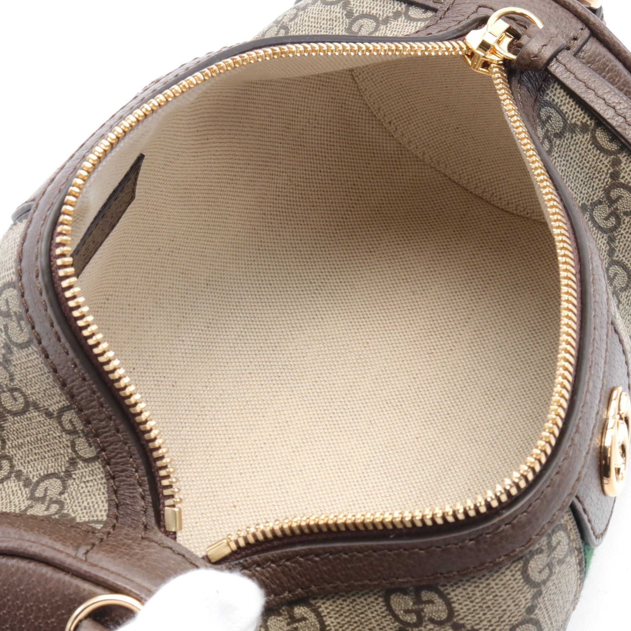 Gucci Gucci Ophidia Gg Supreme Shoulder Bag Leather Beige Brown Multicolor Size ONE SIZE - 3 Thumbnail
