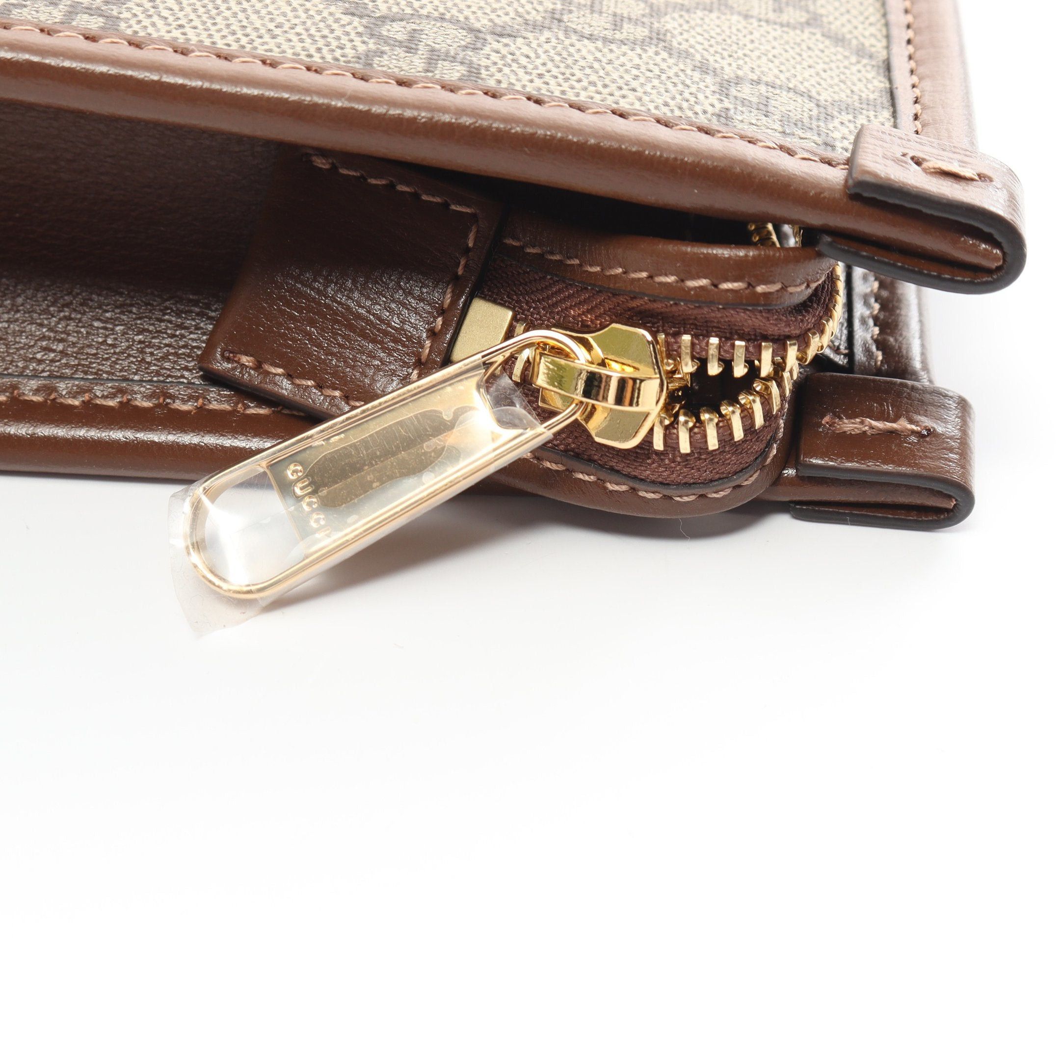 Gucci Gucci Interlocking G Gg Supreme Clutch Bag Leather Beige Brown Size ONE SIZE - 5 Thumbnail