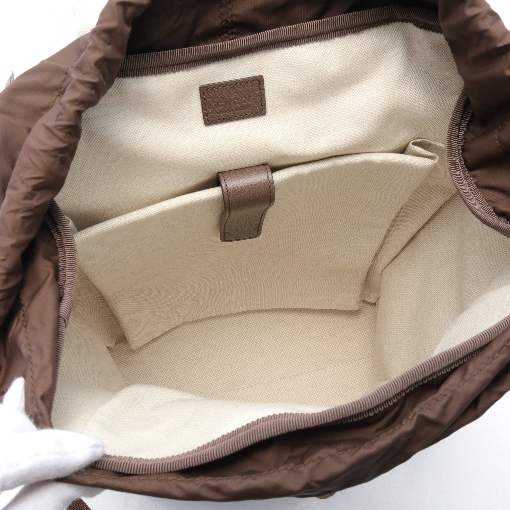 Gucci Gucci Ophidia Gg Supreme Backpack Rucksack Leather Beige Brown Multicolor Size ONE SIZE - 3 Thumbnail