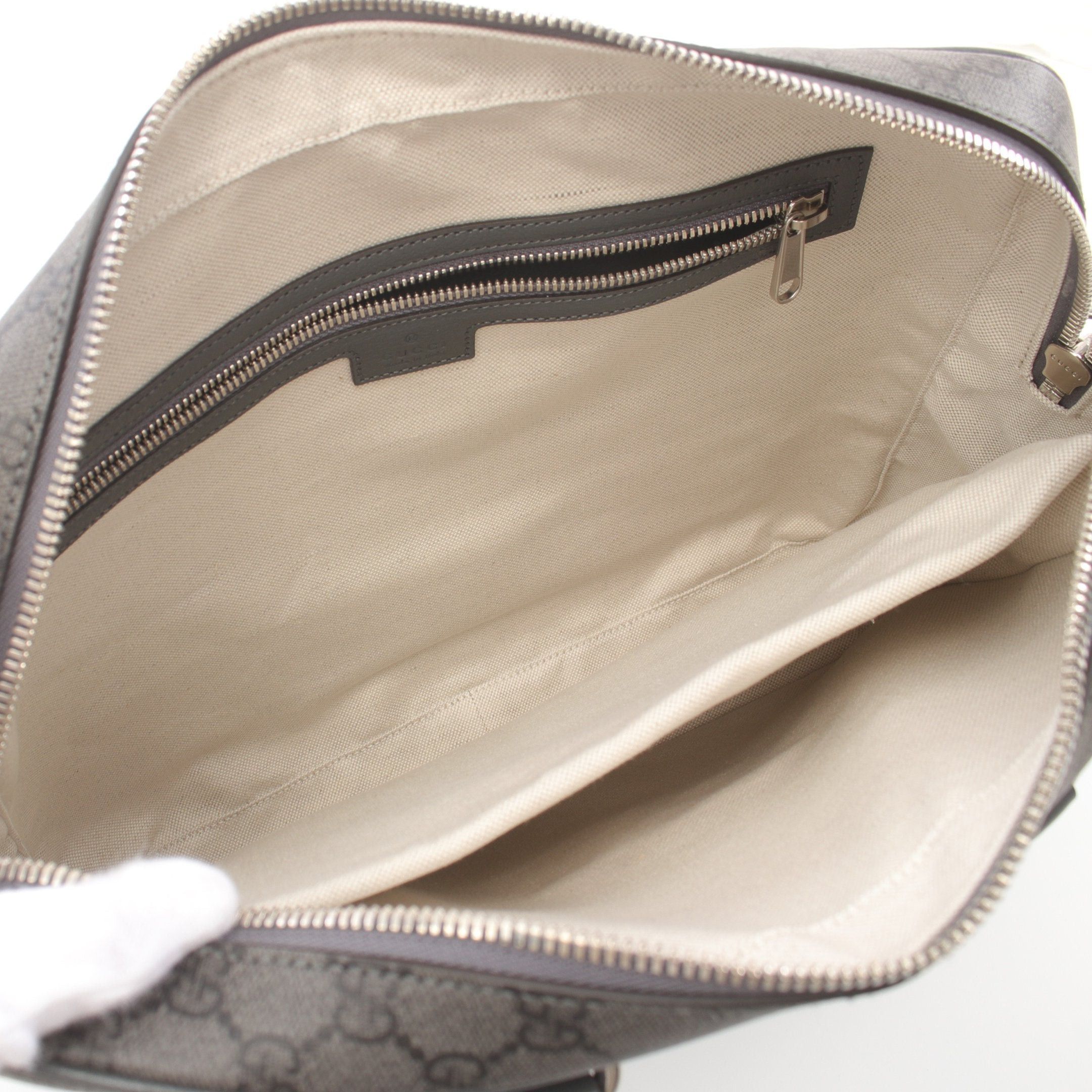 Gucci Gucci Ophidia Gg Supreme Medium Briefcase Leather Gray Size ONE SIZE - 3 Thumbnail