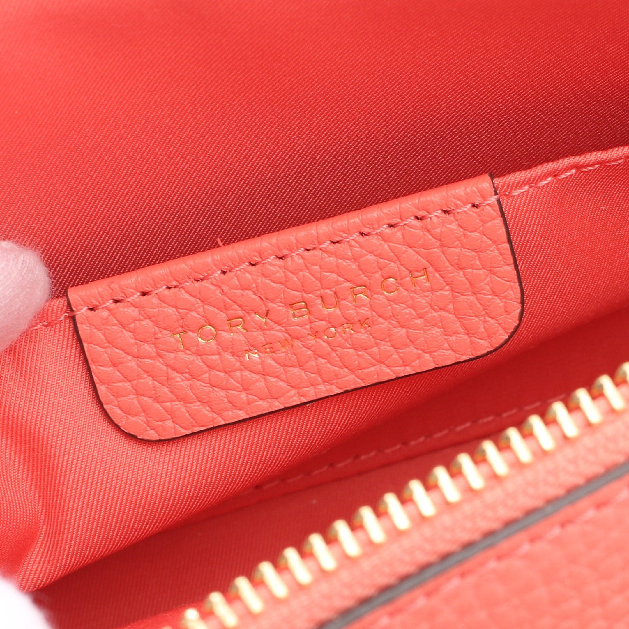 Tory Burch Tory Burch Miller Mirror Mini Crossbody Shoulder Bag Leather Coral Pink Size ONE SIZE - 4 Thumbnail
