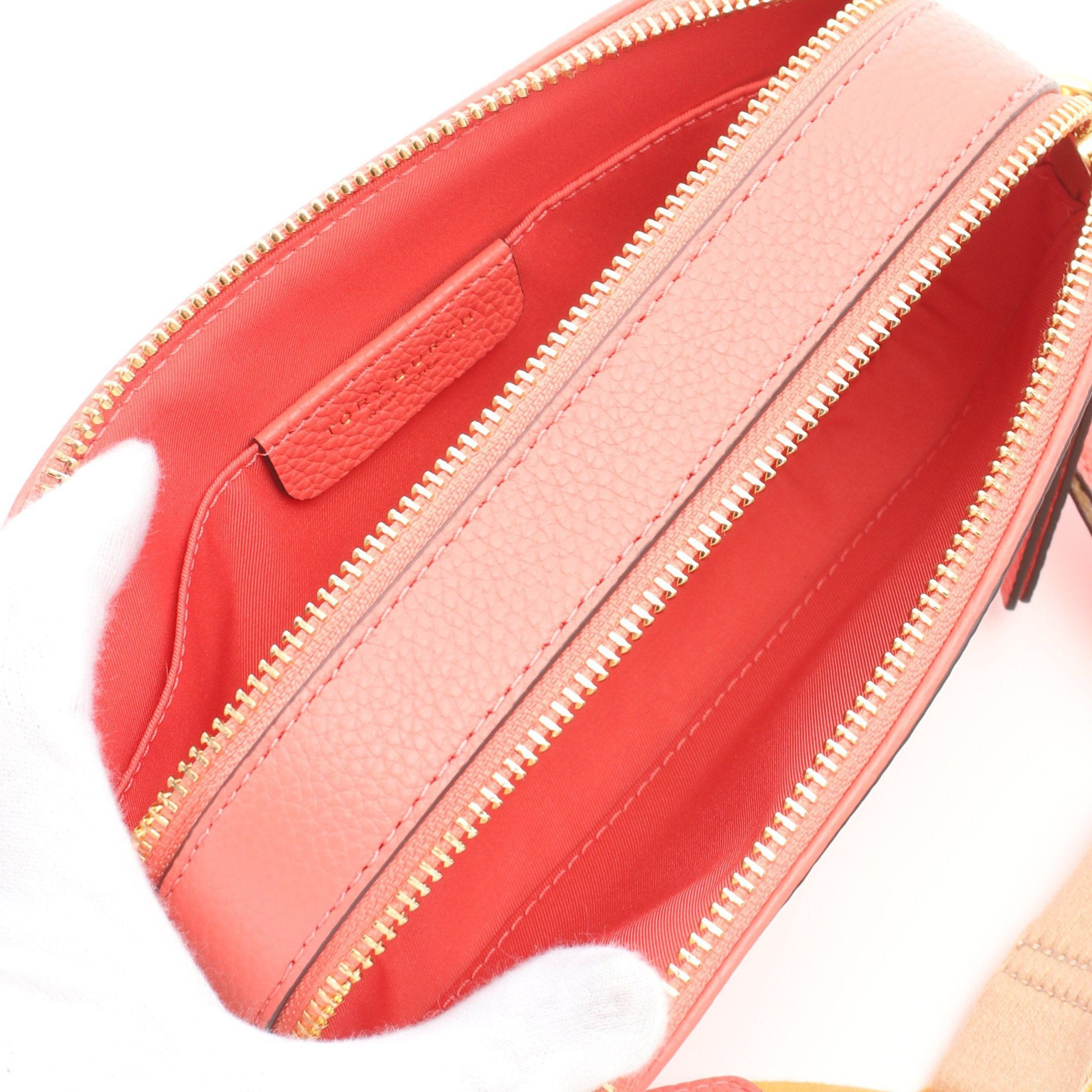 Tory Burch Tory Burch Miller Mirror Mini Crossbody Shoulder Bag Leather Coral Pink Size ONE SIZE - 3 Thumbnail