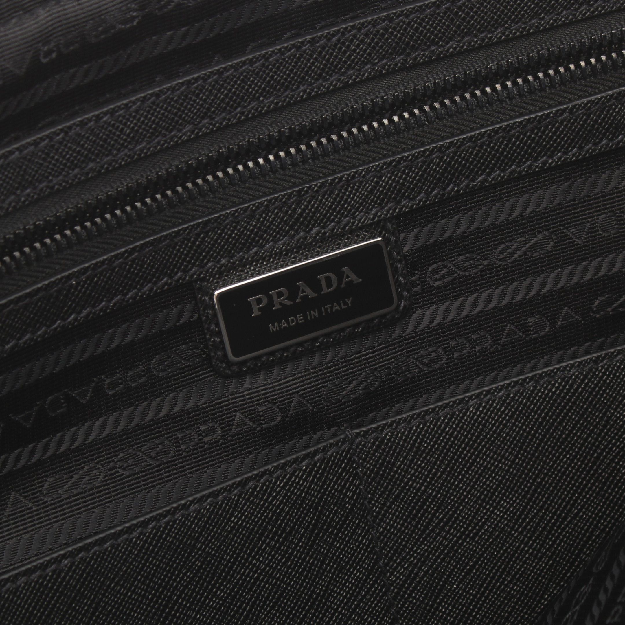 Prada Prada Briefcase Business Bag Nylon Leather Black Size ONE SIZE - 4 Thumbnail