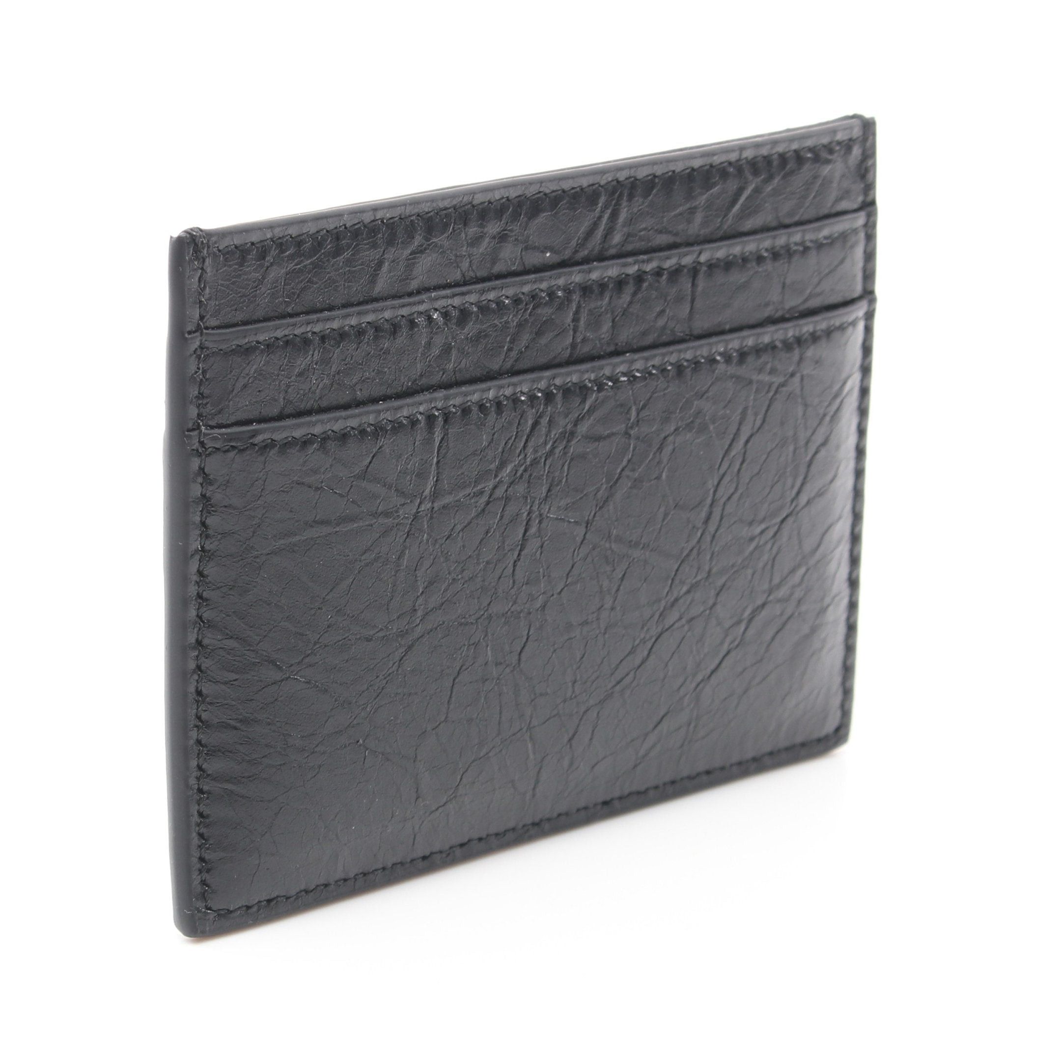 Balenciaga Balenciaga Monaco Card Case Leather Black Size ONE SIZE - 2 Thumbnail