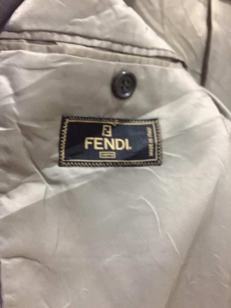 Fendi × Vintage FENDI Blazers 100% Rayon Lining & Fabric 100% Virgin Wool Size 48R - 4 Thumbnail