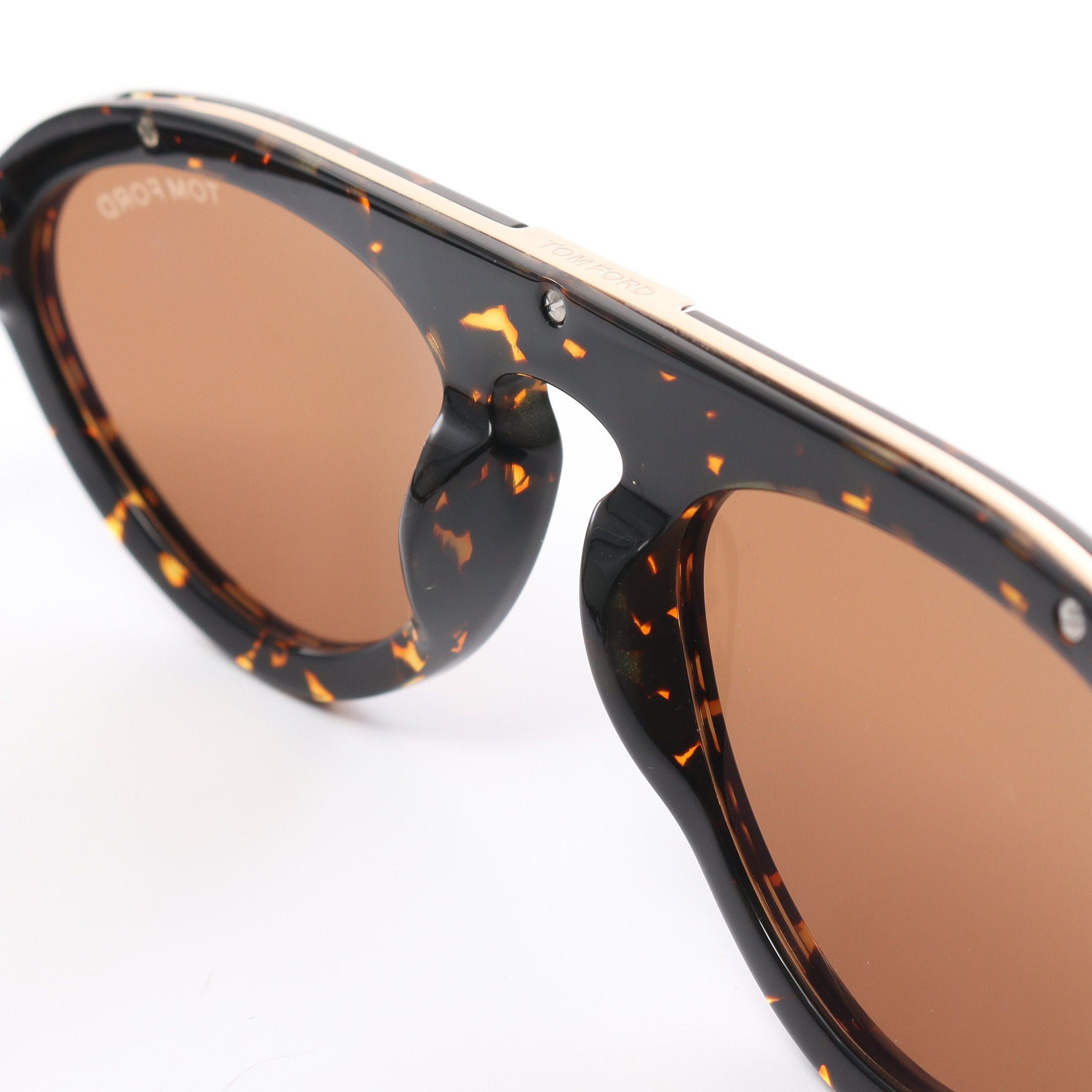 Tom Ford Tom Ford Sunglasses Dark Brown Tortoiseshell Pattern Size ONE SIZE - 6 Thumbnail