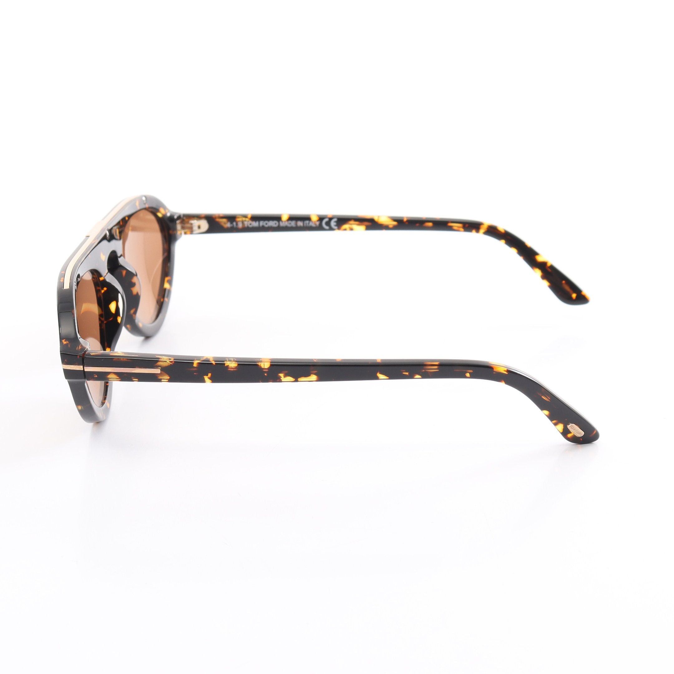 Tom Ford Tom Ford Sunglasses Dark Brown Tortoiseshell Pattern Size ONE SIZE - 3 Thumbnail